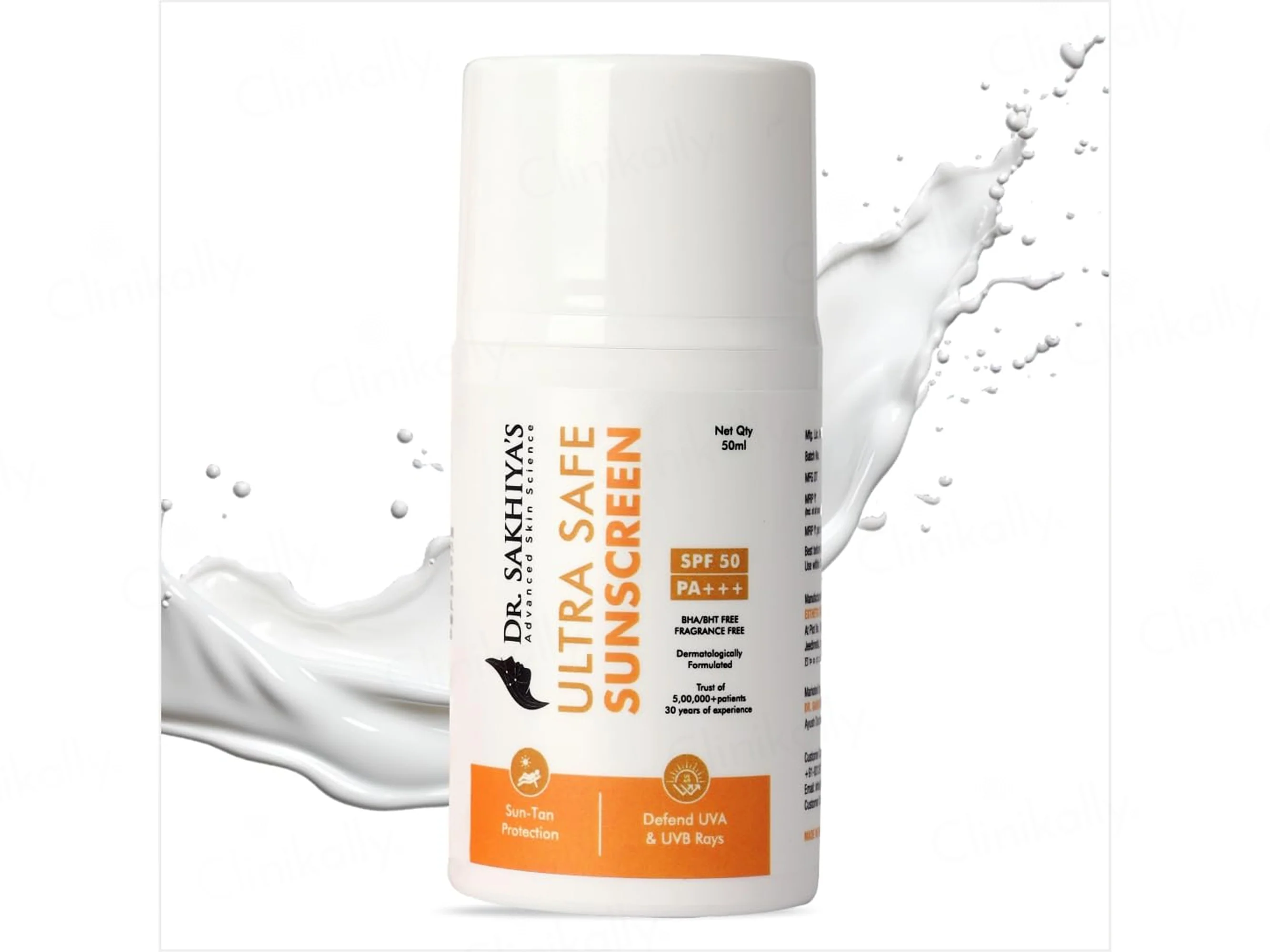 Dr. Sakhiya’s Ultra Safe Sunscreen SPF 50 PA+++ - Image 2
