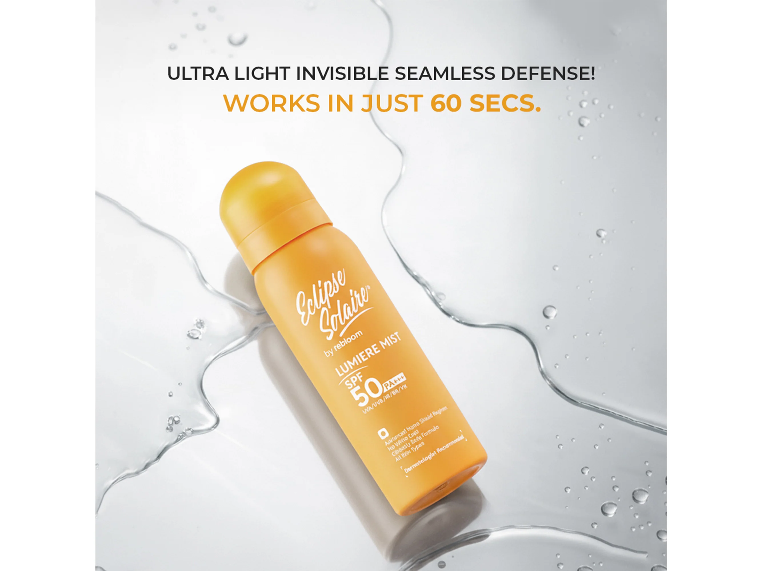 Eclipse Solaire Lumiere Mist Sunscreen Spray SPF 50 PA+++ - Image 2