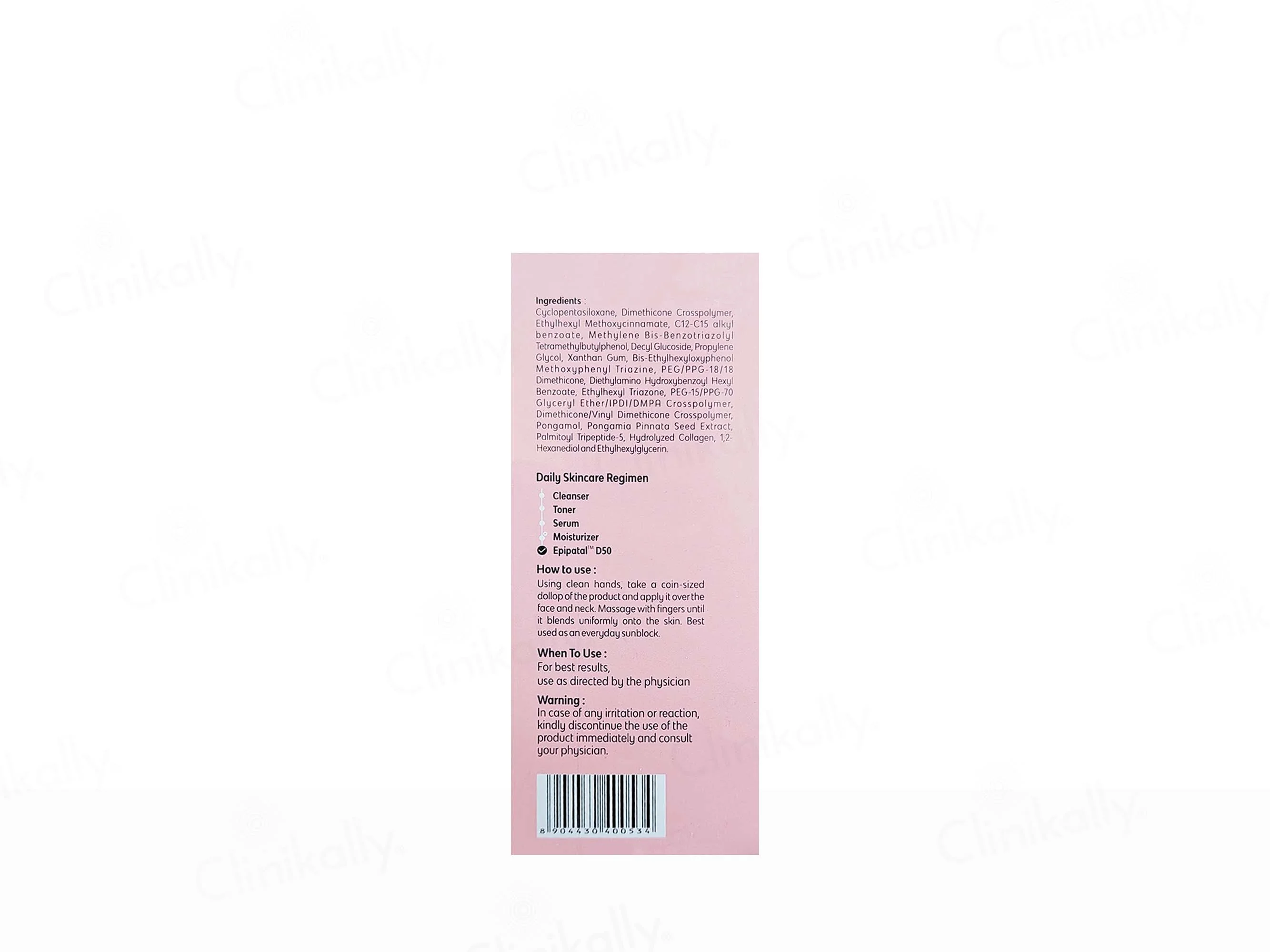 Epipatal D50 Broad Spectrum Ultra Matte Anhydrous Sunscreen - Image 3