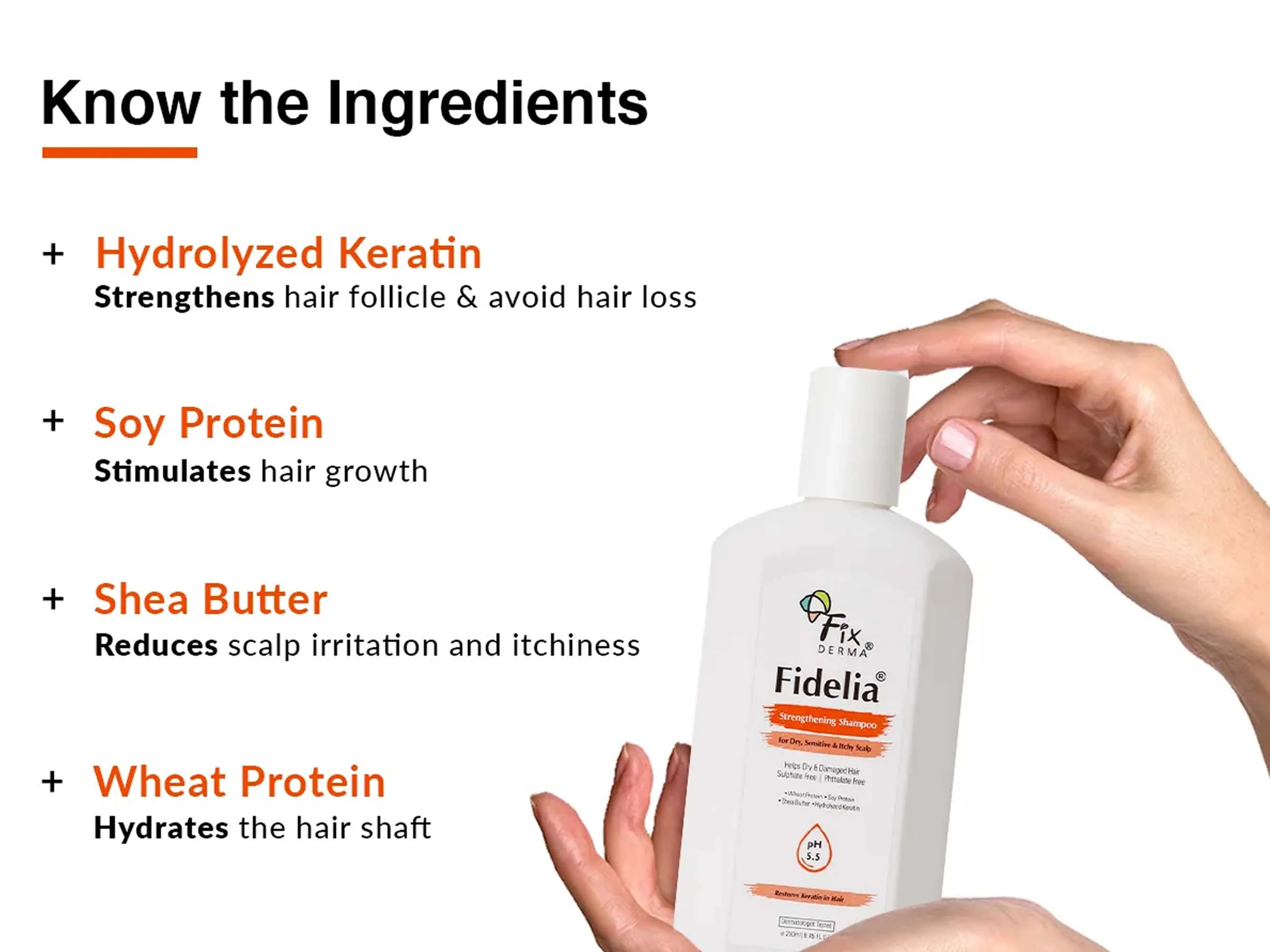 Fixderma Fidelia Strengthening Shampoo - Image 2