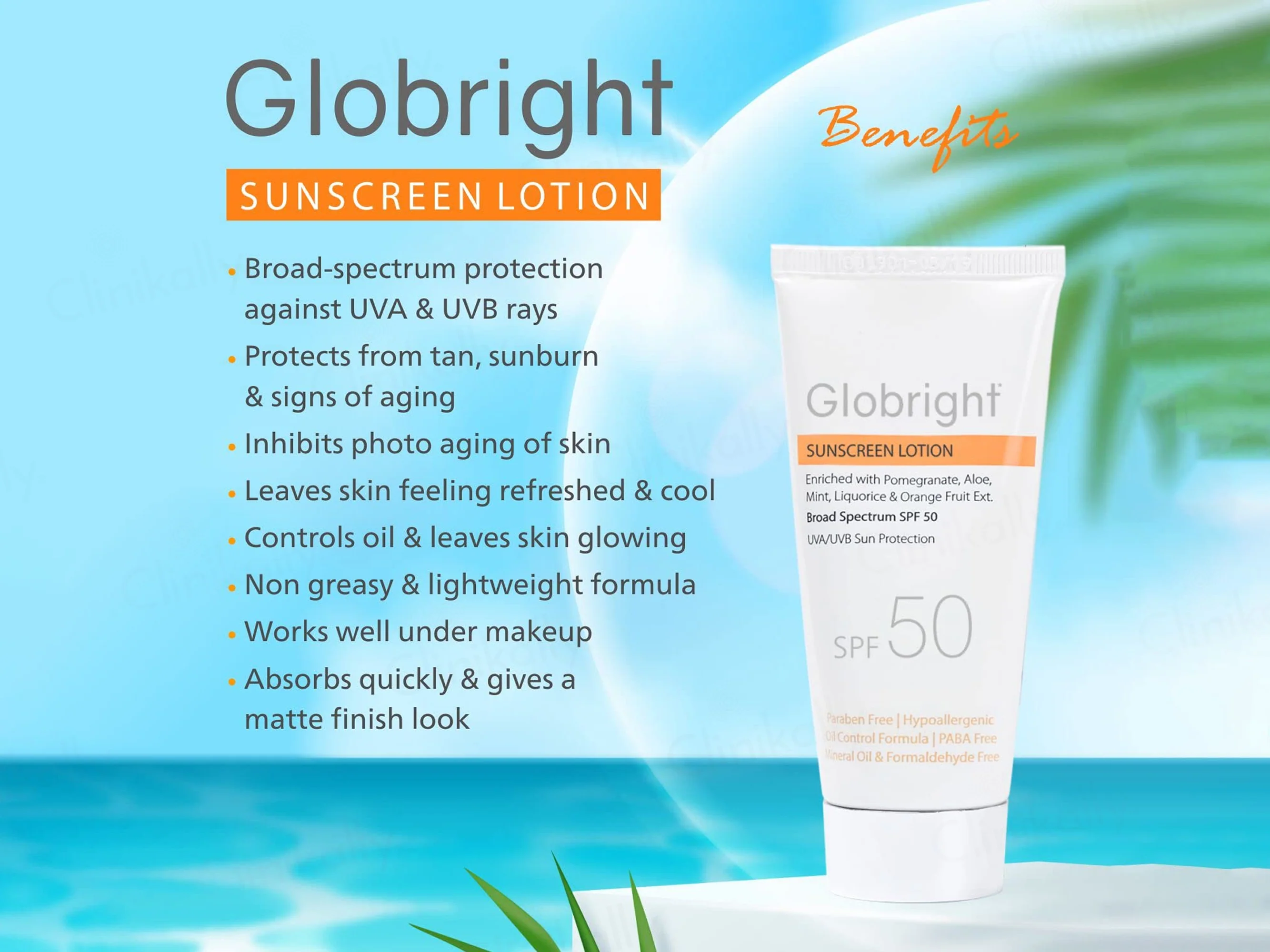 Globright Sunscreen Lotion SPF 50 - Image 4