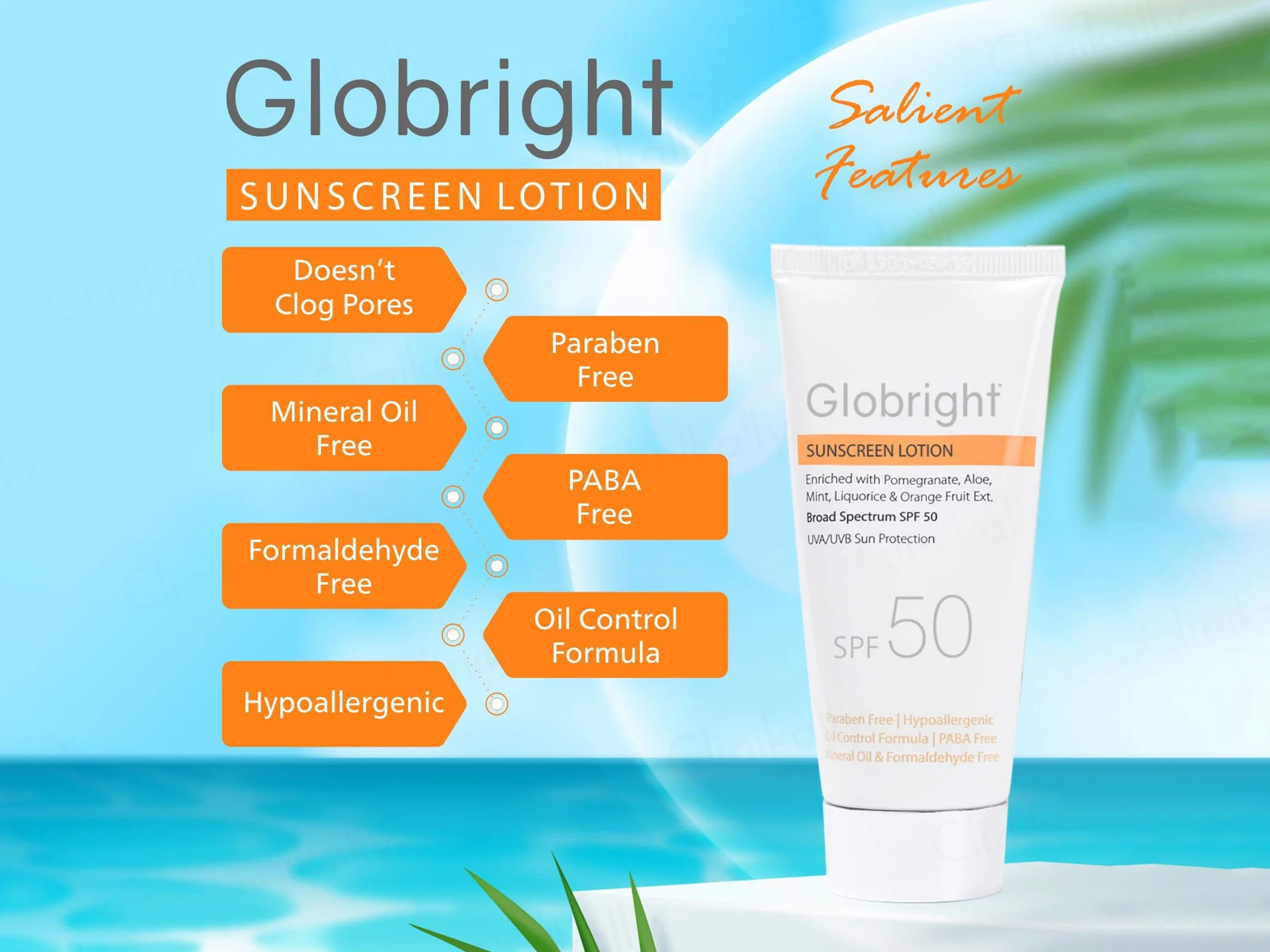 Globright Sunscreen Lotion SPF 50 - Image 5