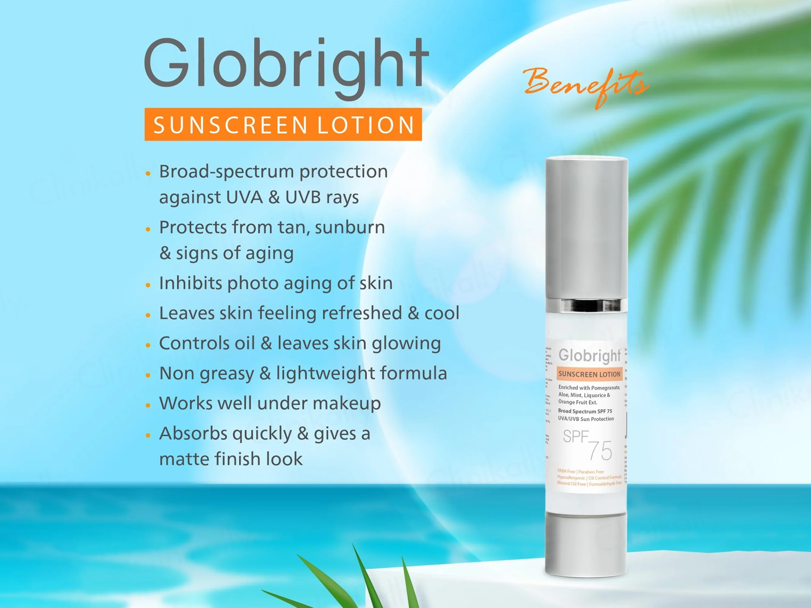 Globright Sunscreen Lotion SPF 75 - Image 6