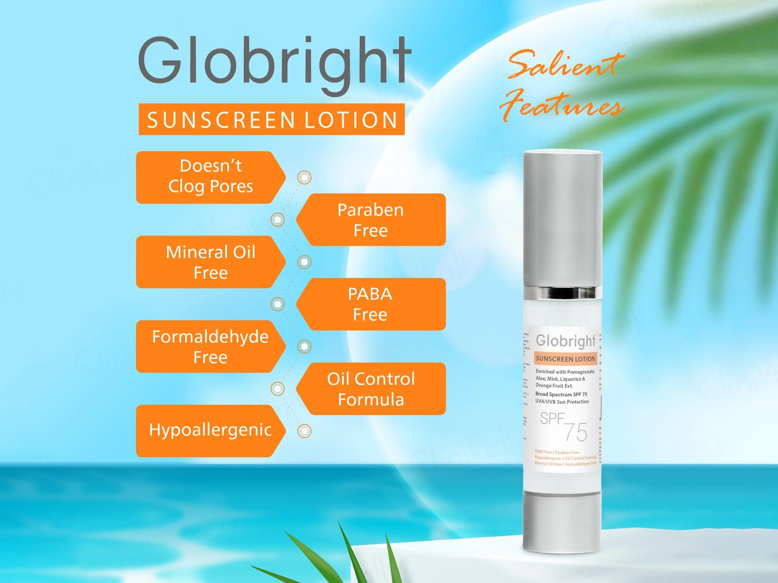 Globright Sunscreen Lotion SPF 75 - Image 7
