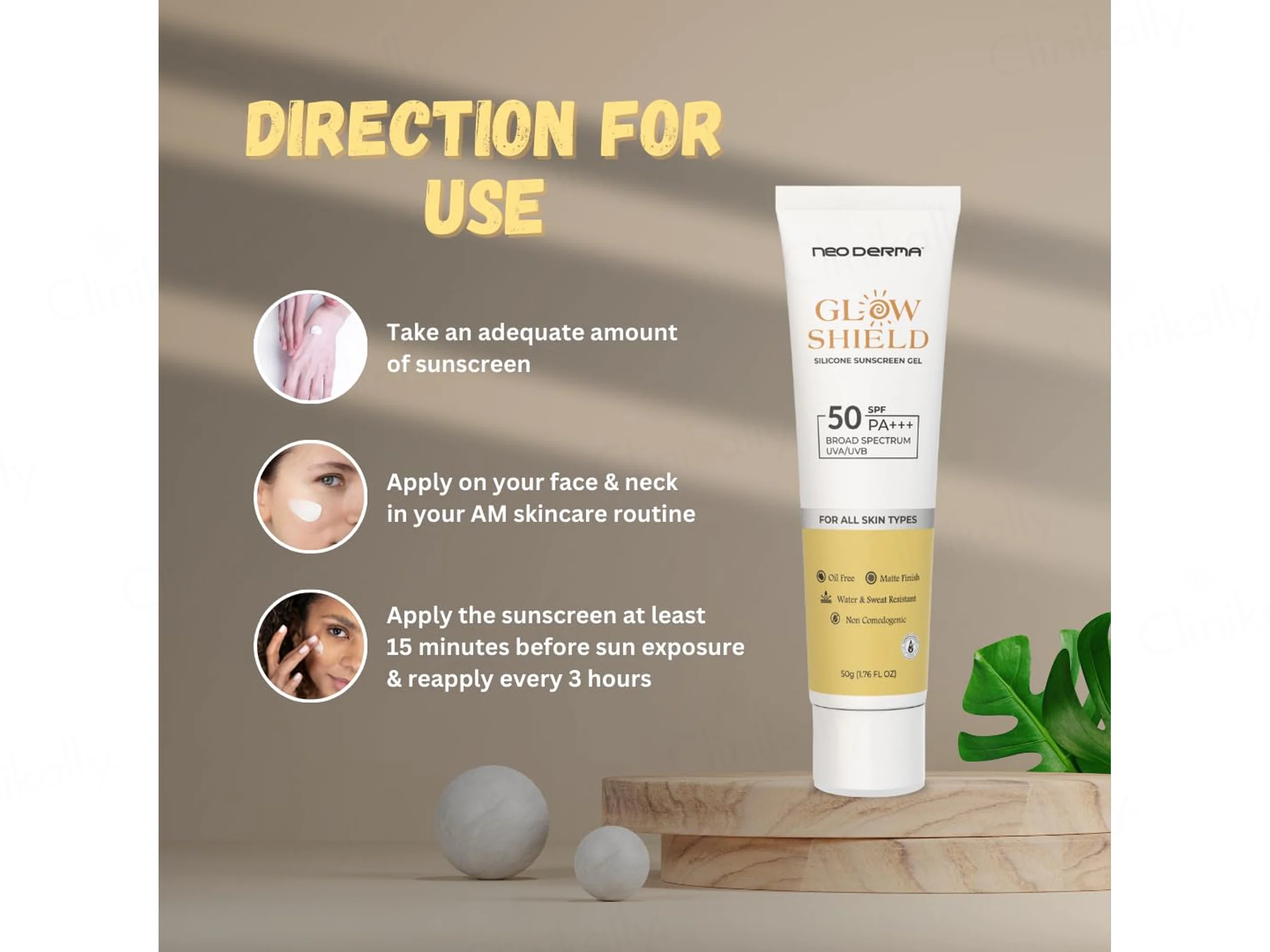 Glow Shield Silicone Sunscreen Gel SPF 50 PA+++ - Image 5