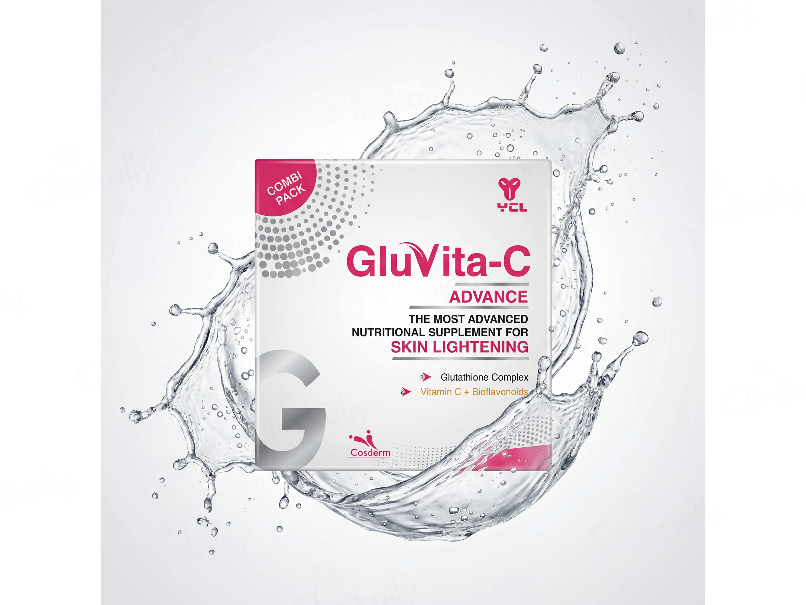 Gluvita-C Advance Skin Lightening Nutritional Supplement Kit - Image 4