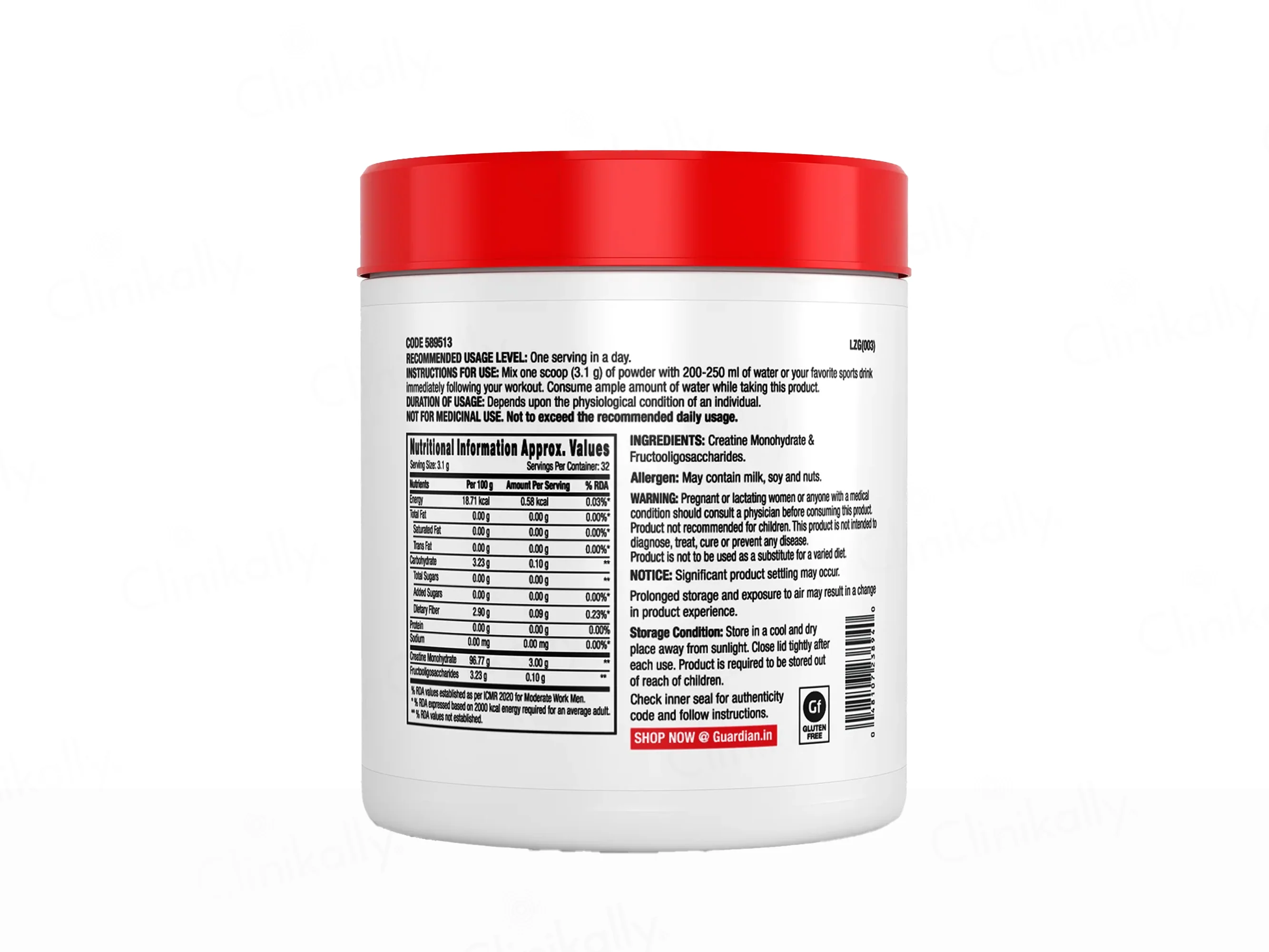 GNC Pro Performance Creatine Monohydrate Powder - Unflavored - Image 11