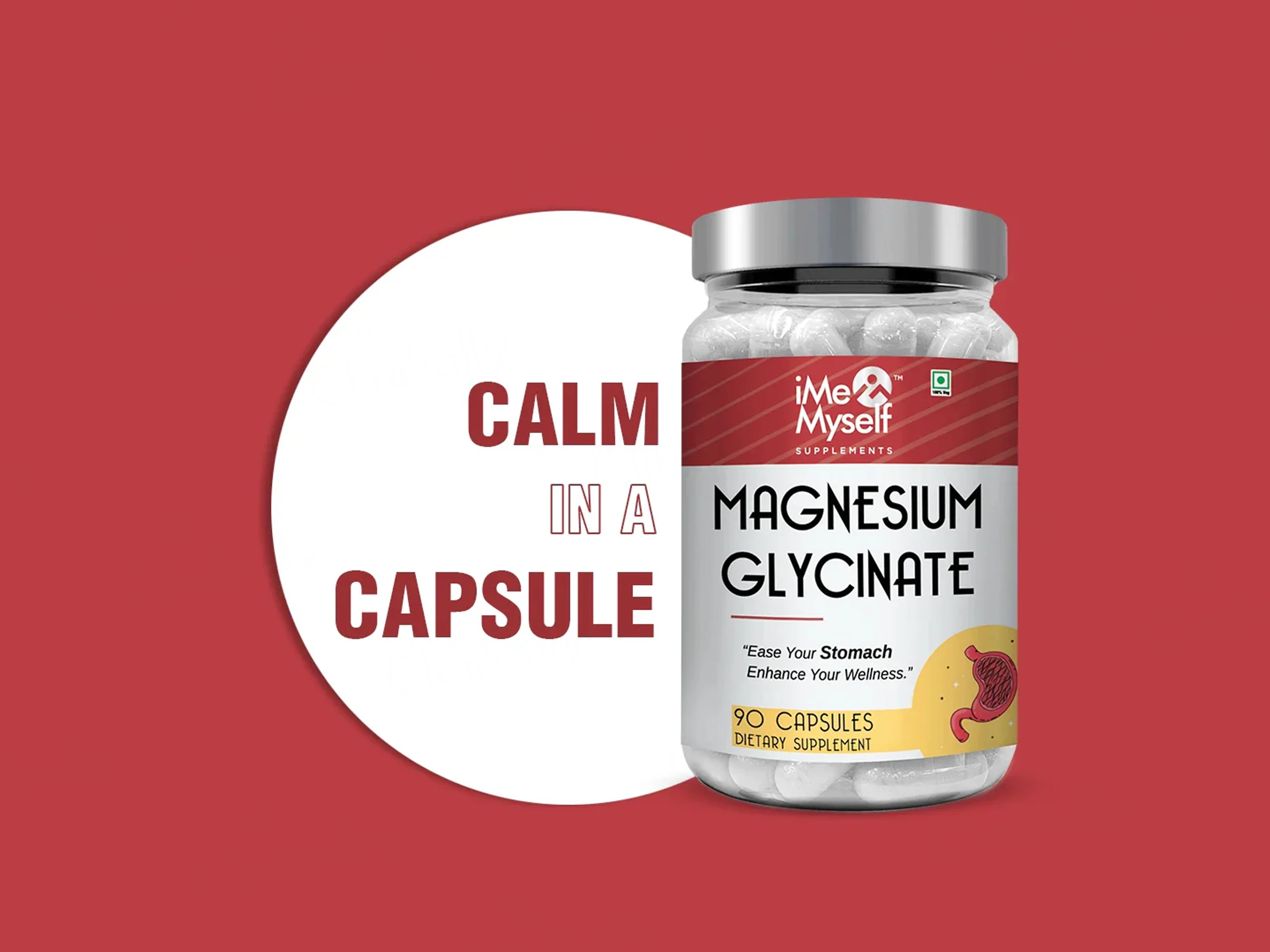 iMeMyself Magnesium Glycinate Dietary Supplement Vegetarian Capsule - Image 2