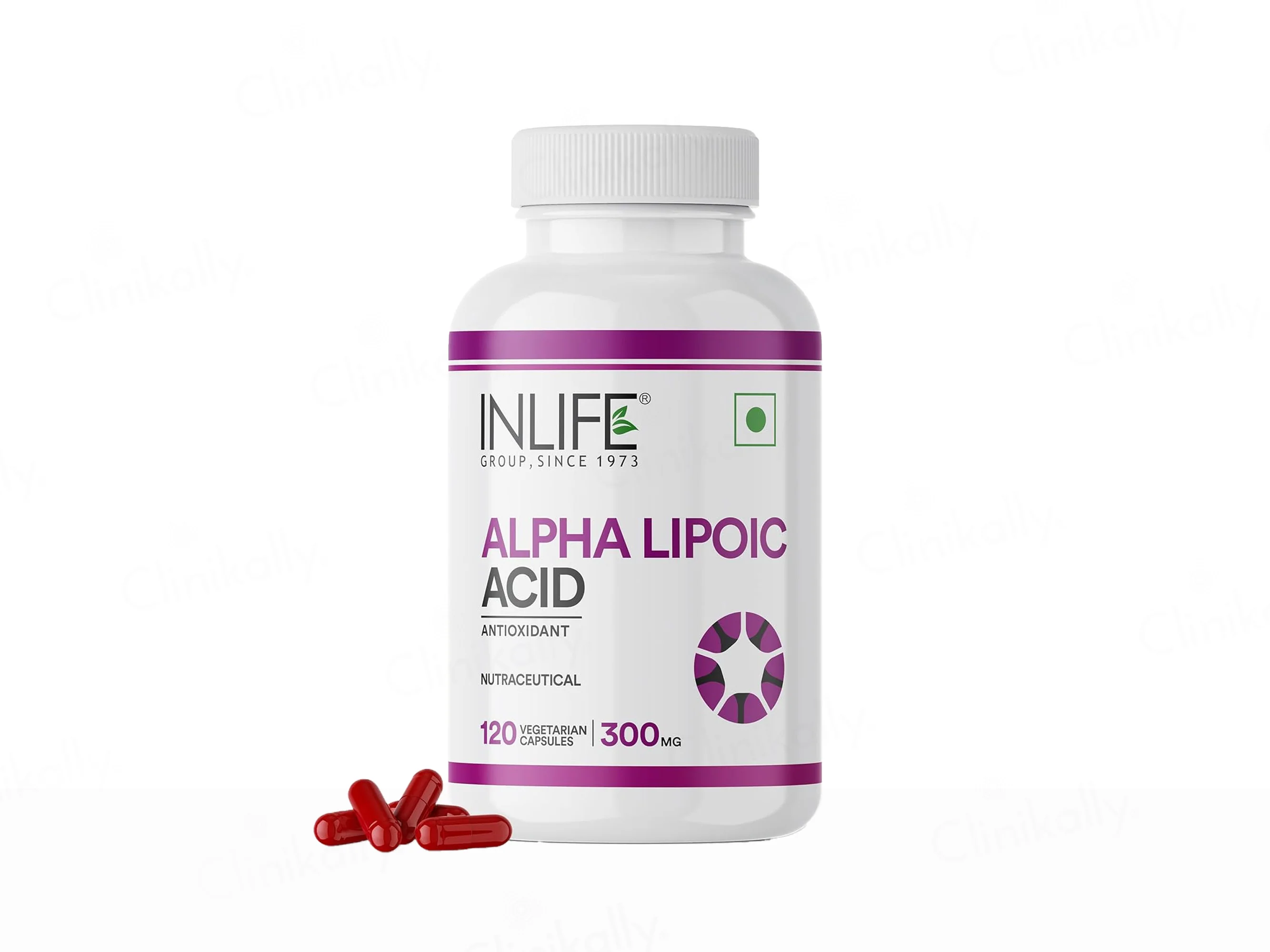 Inlife Alpha Lipoic Acid 300mg Antioxidant Nutraceutical Vegetarian Capsule - Image 6