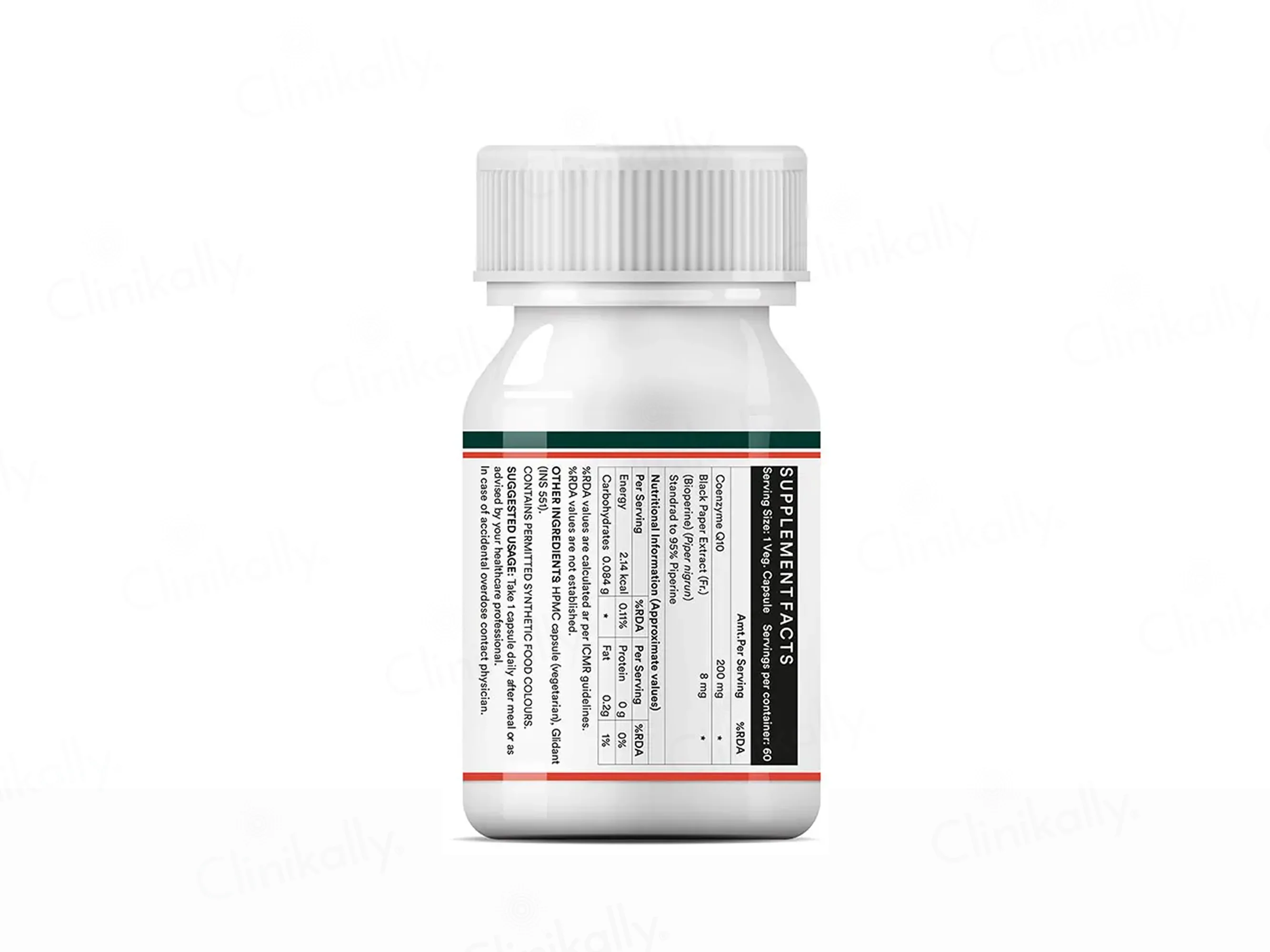 Inlife Coenzyme Q10 + Bioperine Nutraceutical Vegetarian Capsule - Image 4