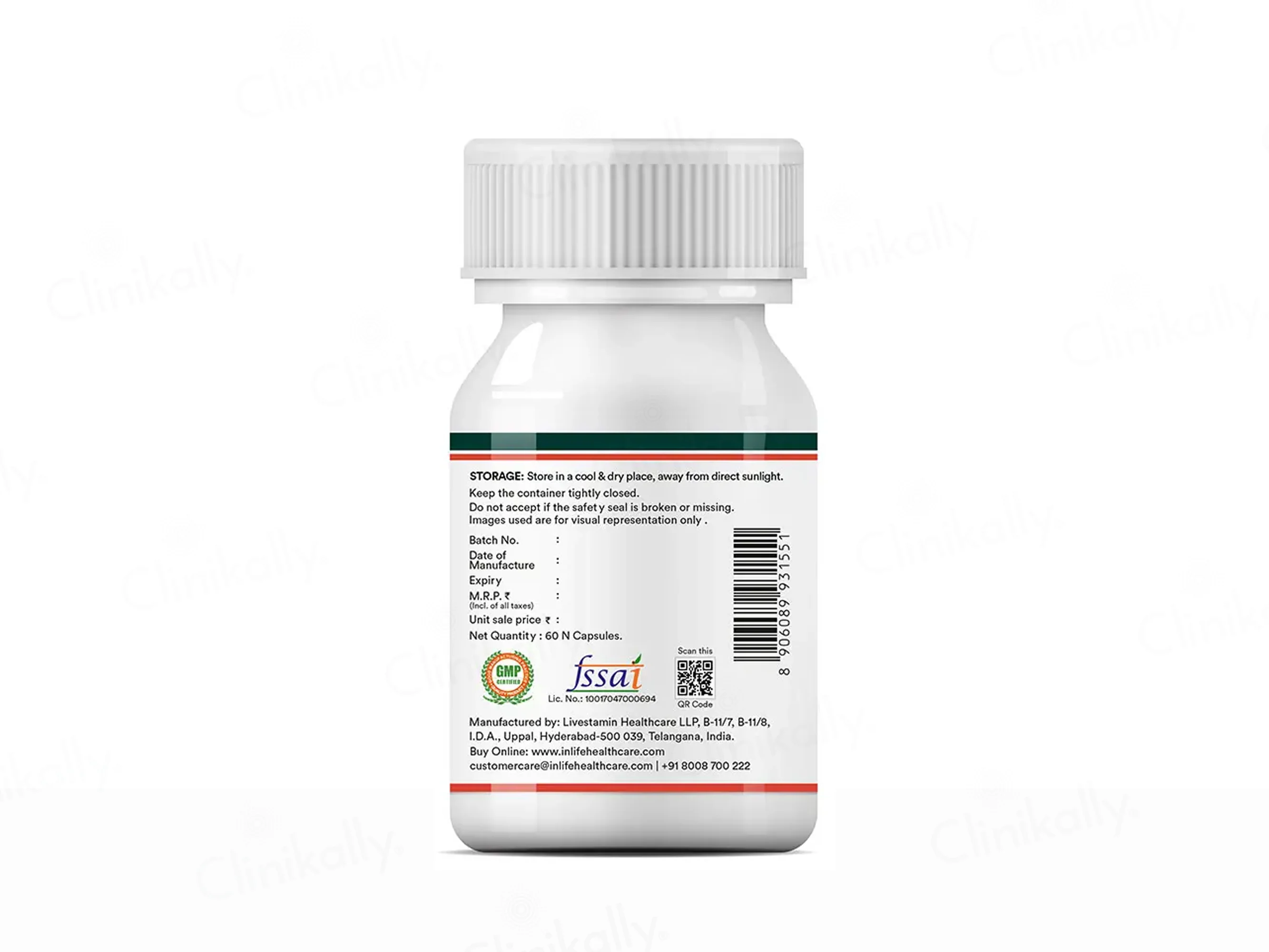 Inlife Coenzyme Q10 + Bioperine Nutraceutical Vegetarian Capsule - Image 5