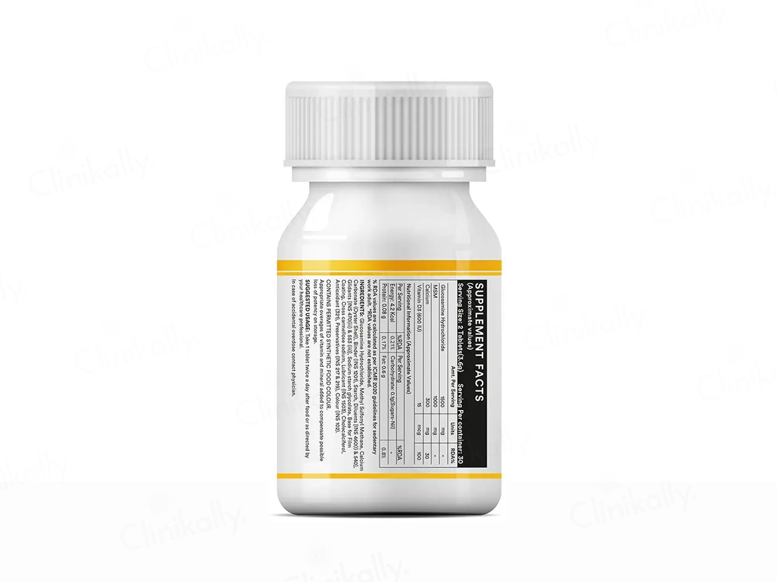 Inlife Glucosamine With MSM, Calcium & Vitamin D3 Nutraceutical Tablet - Image 4