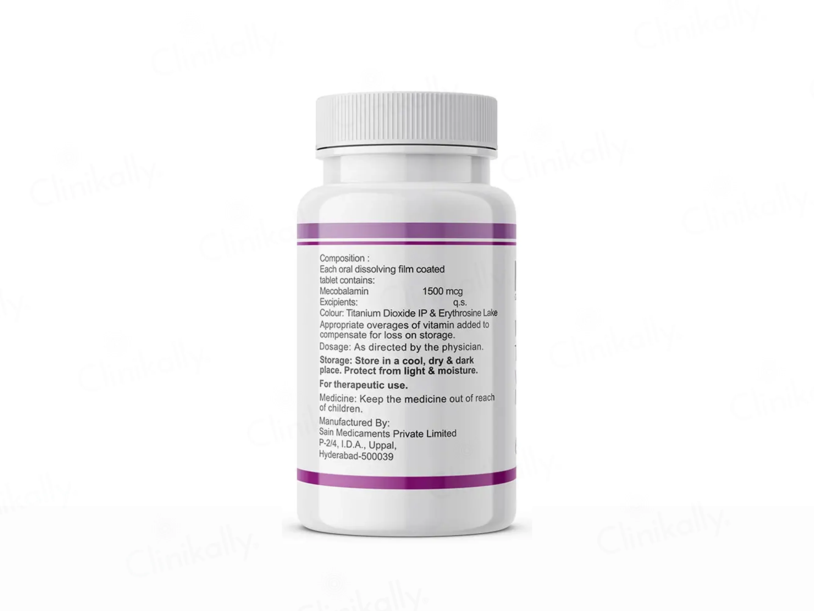 Inlife Nurospan-1500 Vitamin B12 (Methylcobalamin 1500mcg) Tablet - Image 4
