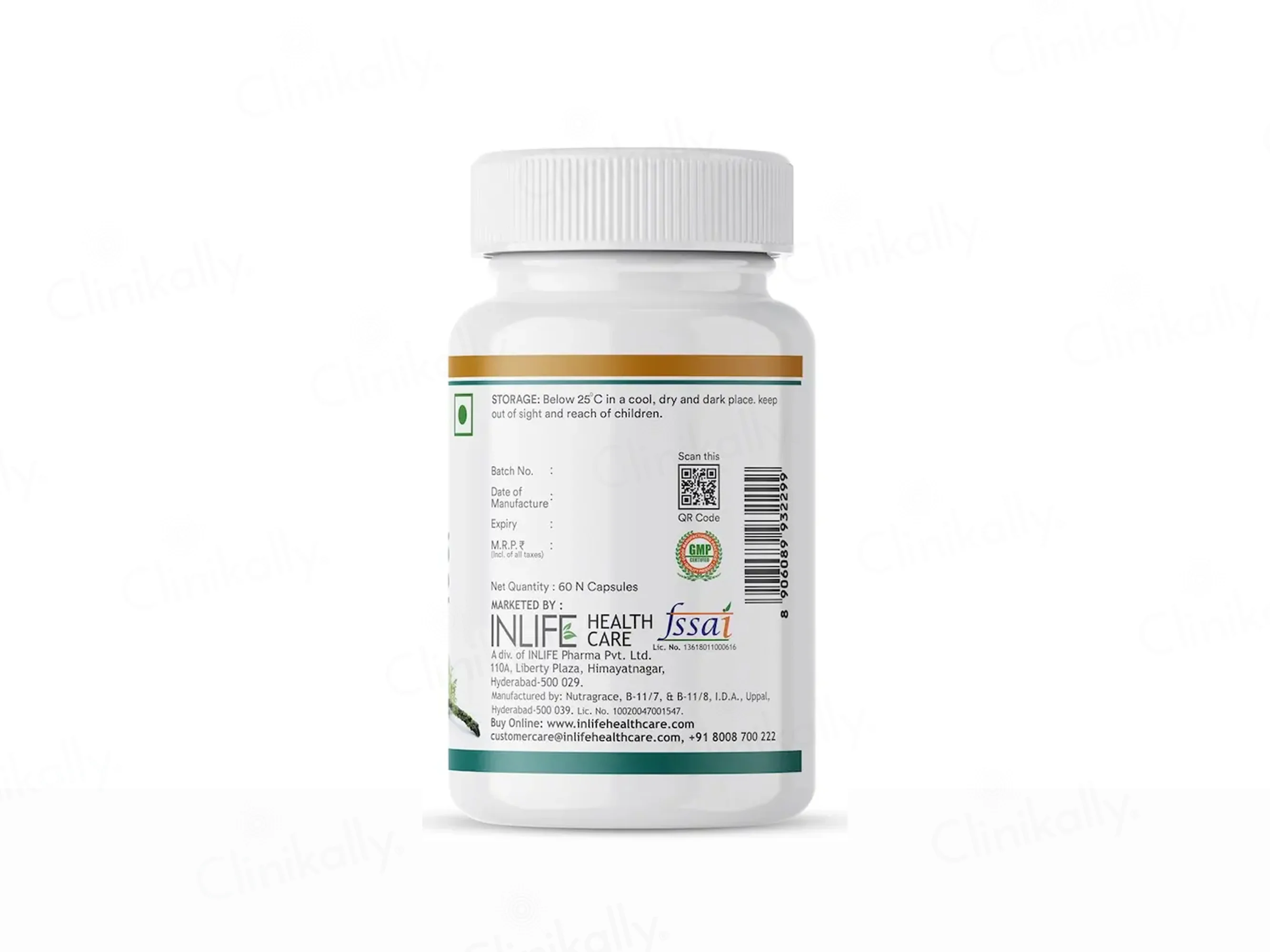 Inlife Plant Based Vitamin D3 600 I.U. + K2 Liquid Filled Vegetarian Capsule - Image 6