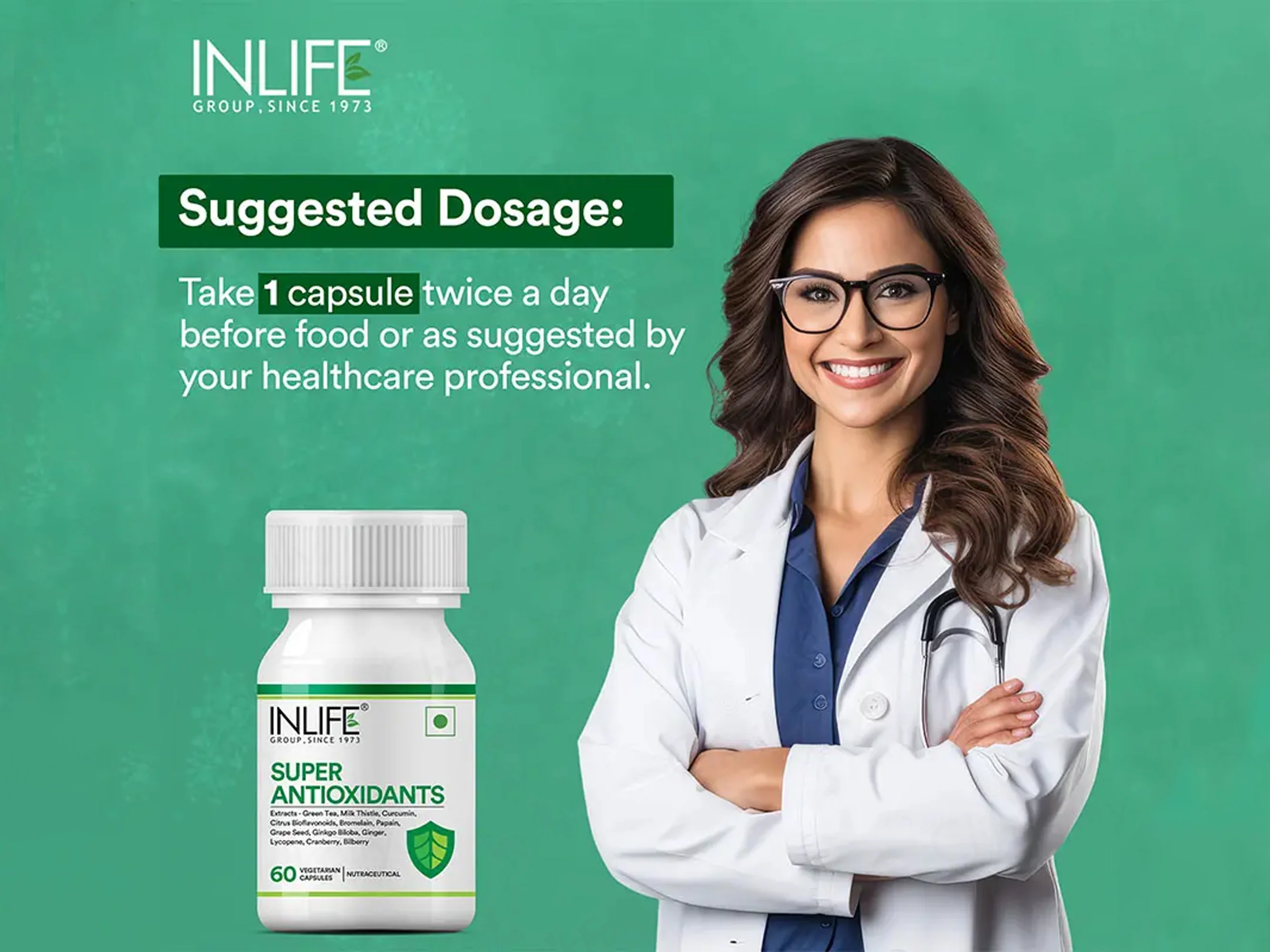 Inlife Super Antioxidants Nutraceutical Vegetarian Capsule - Image 3