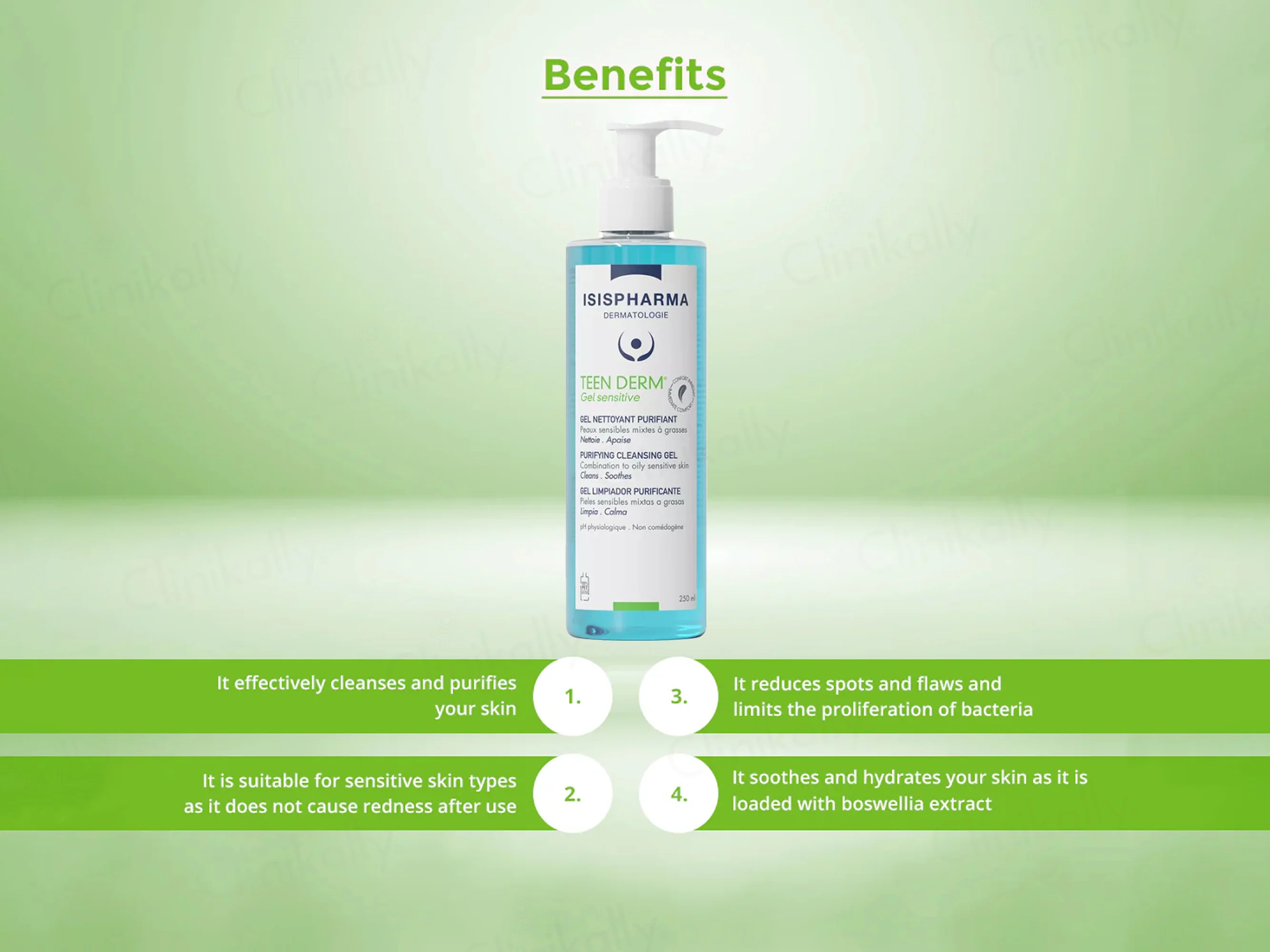 Isispharma Teen Derm Sensitive Purifying Cleansing Gel - Image 2