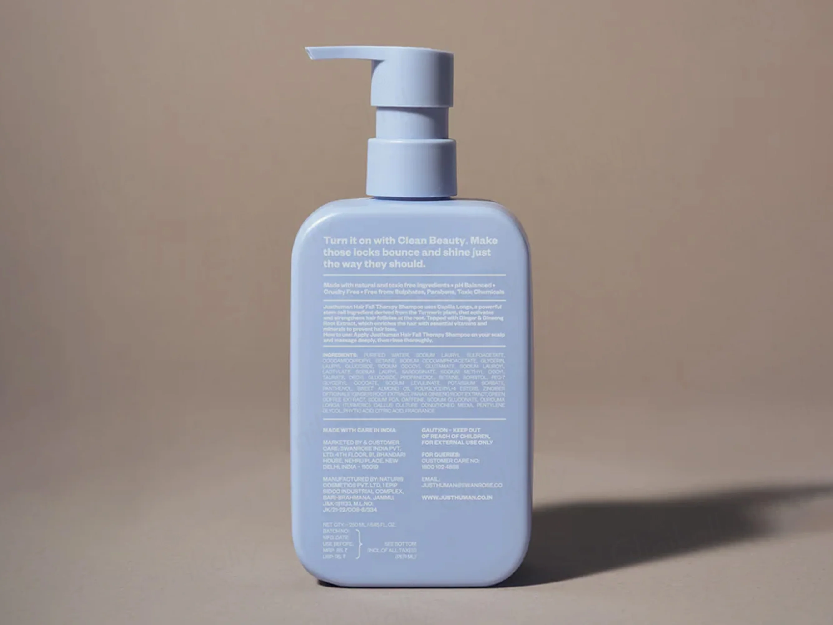 Justhuman Hair Fall Therapy Shampoo - Image 8