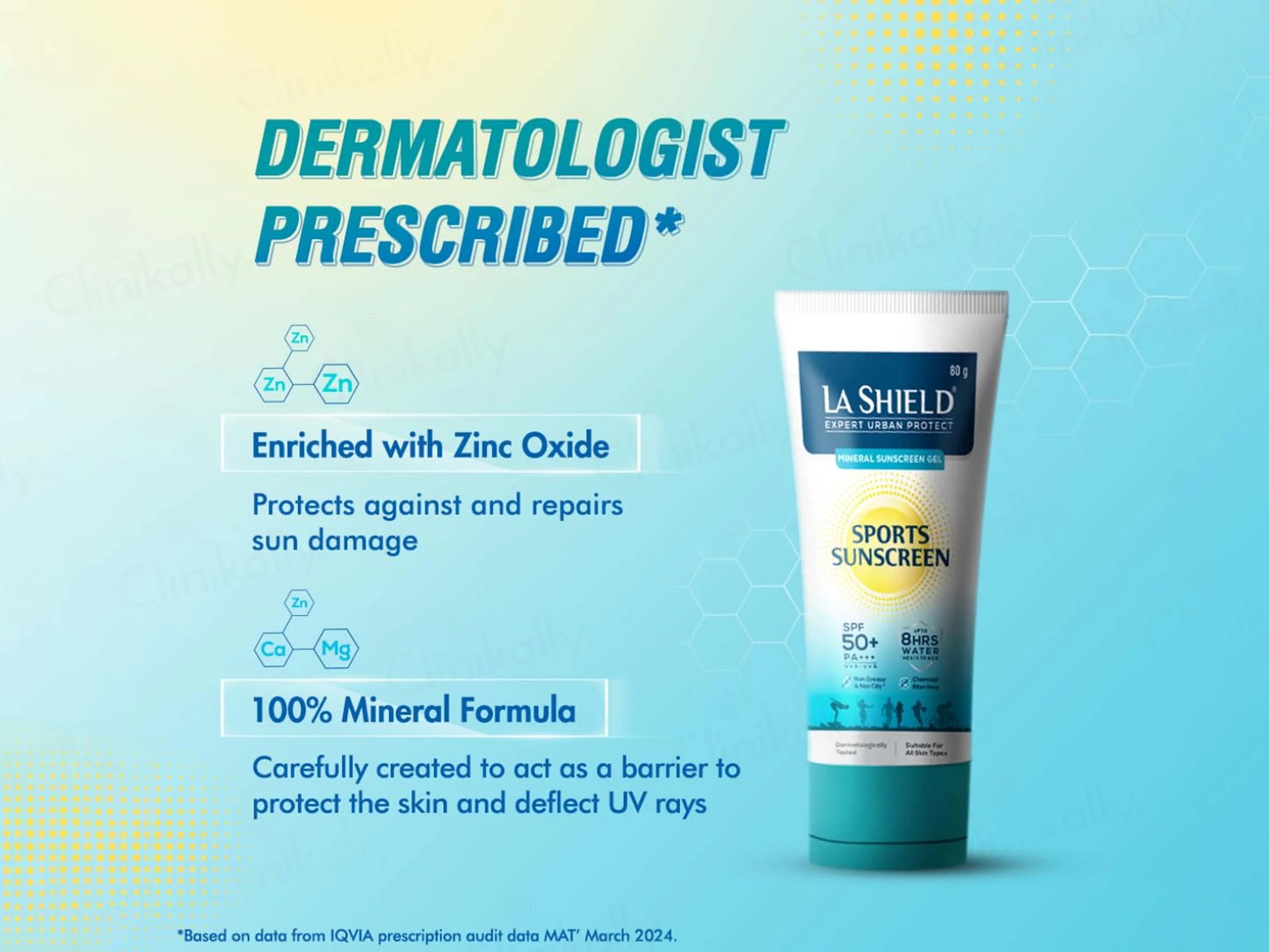 La Shield Expert Urban Protect Mineral Sports Sunscreen Gel SPF 50+ PA++++ - Image 3