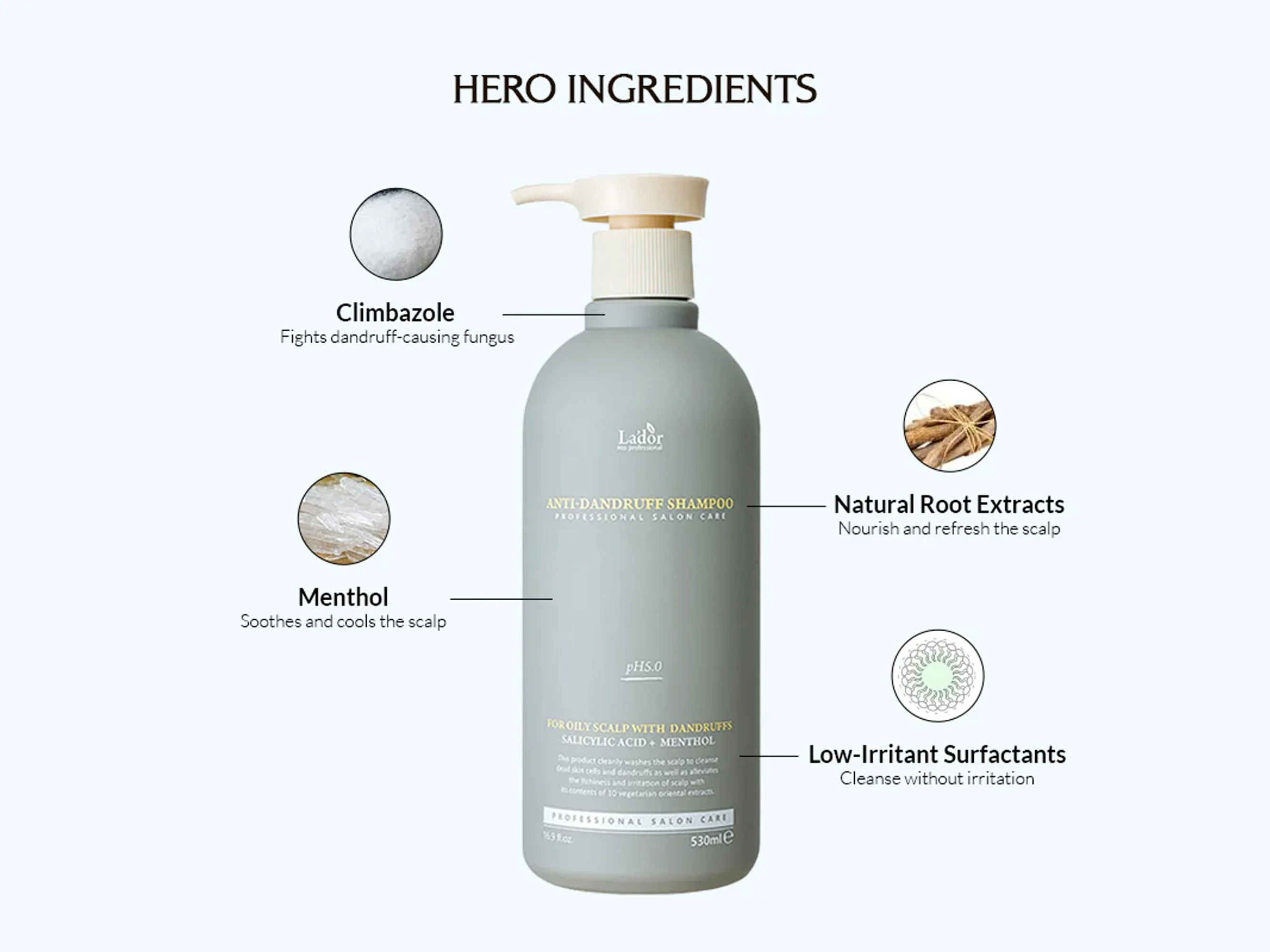 Lador Salicylic Acid + Menthol Anti-Dandruff Shampoo For Oily Scalp - Image 5