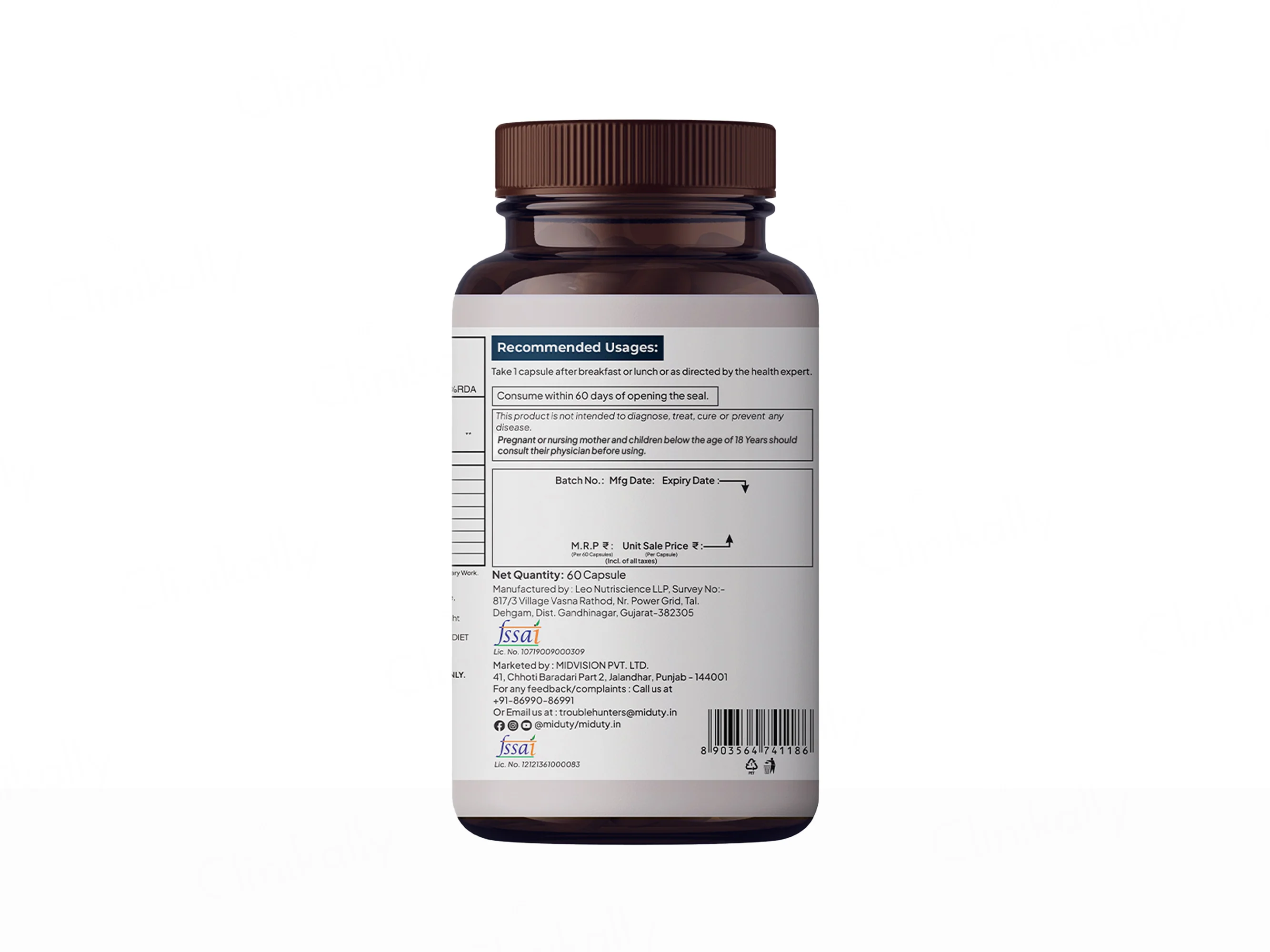 Miduty A.D.K Vitamin D3 + Vitamin K2 + Vitamin A Capsule - Image 9