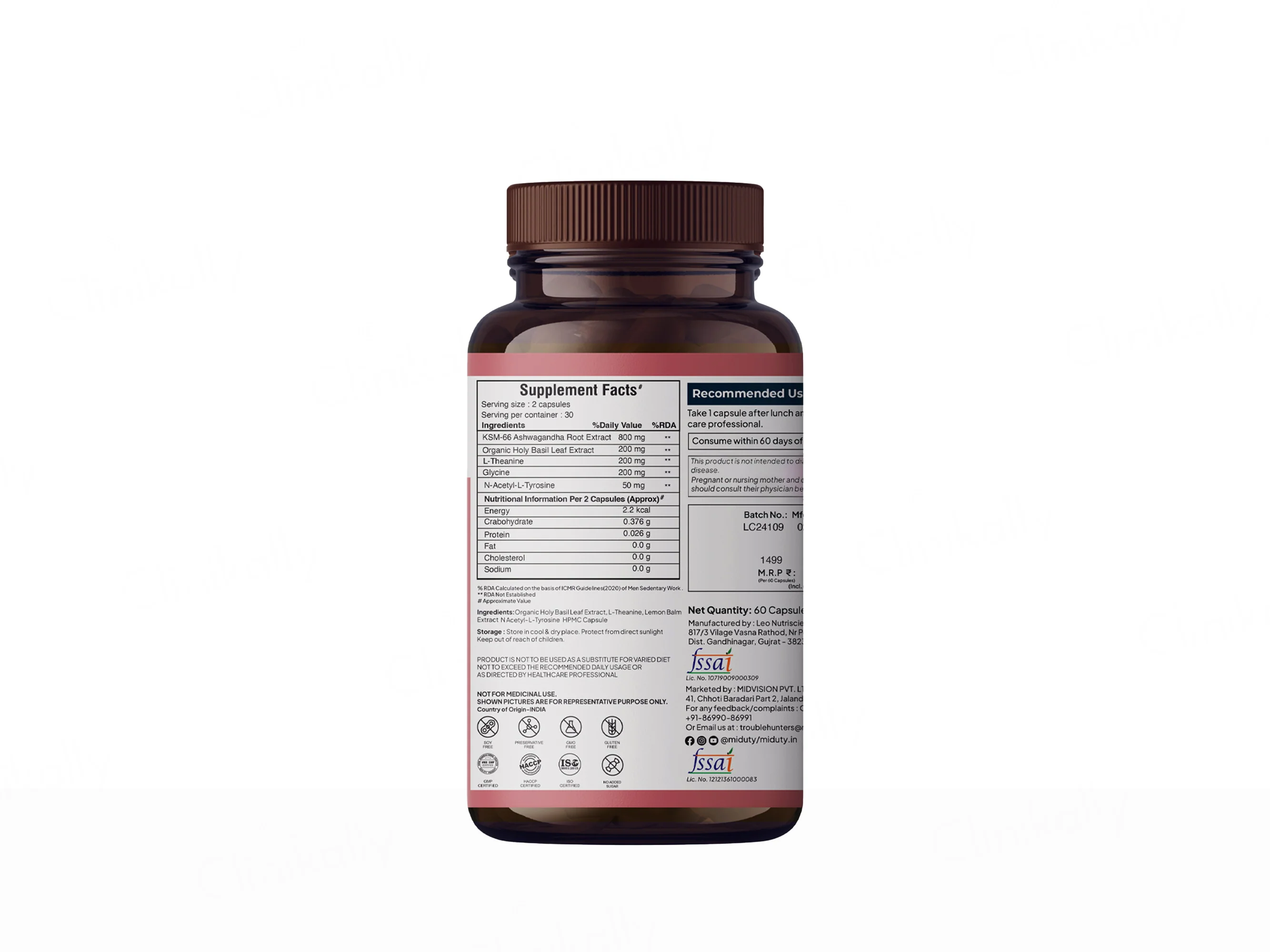 Miduty Anxiety + Anger + Mood + Calm Capsule - Image 2