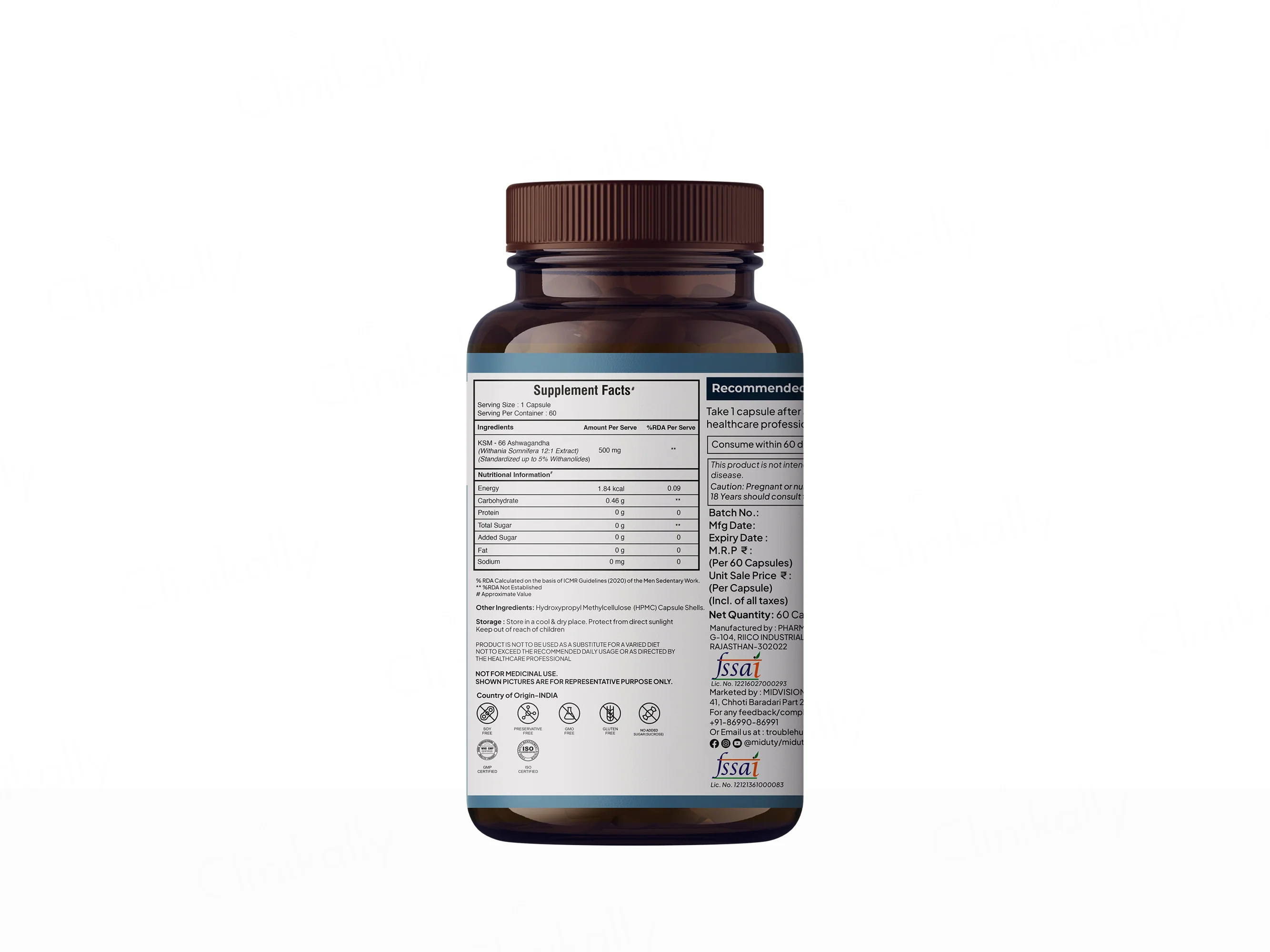 Miduty Ashwagandha 3X Capsule - Image 2