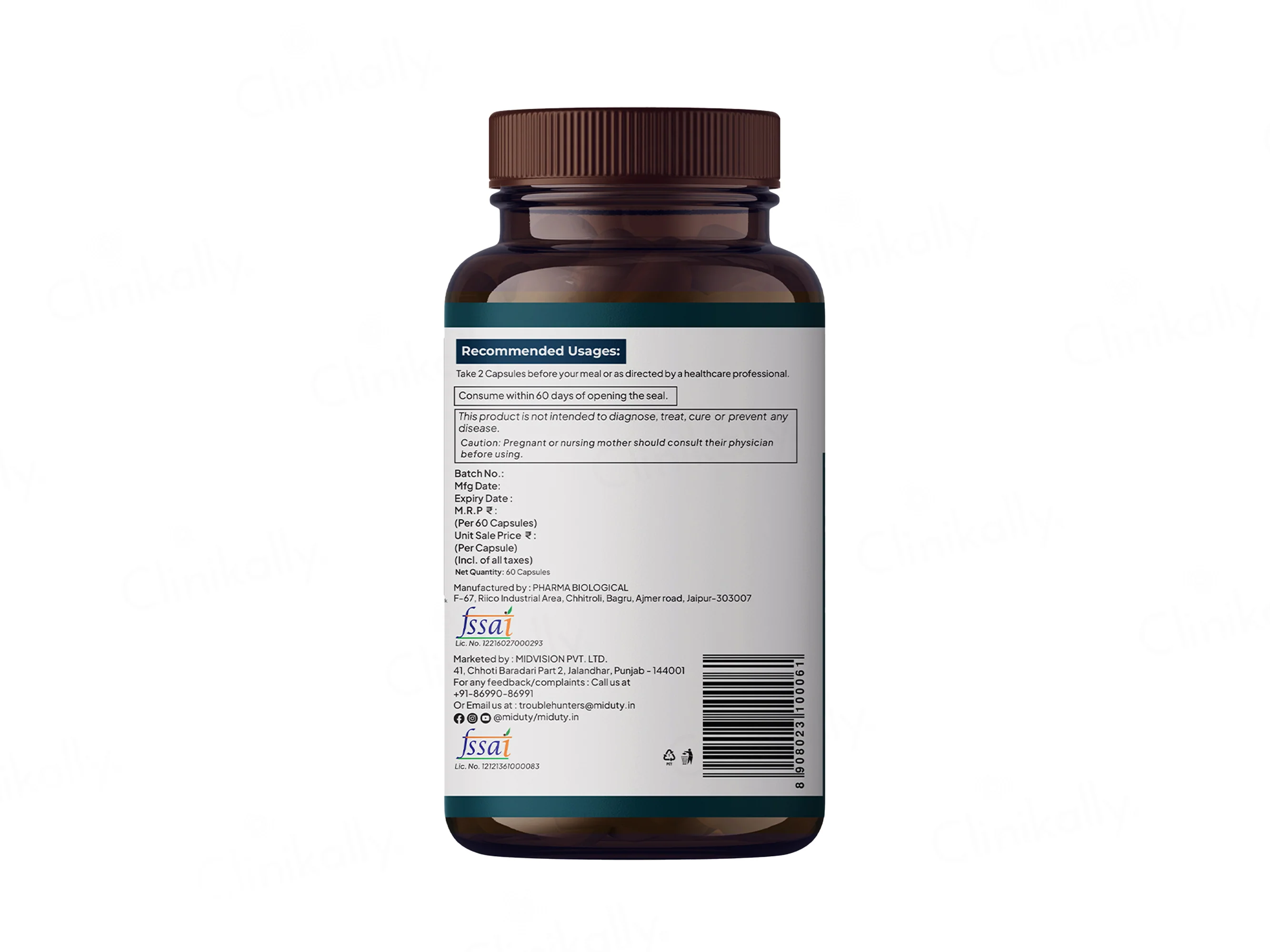 Miduty Berberine 98% Blood Sugar Control Formula Capsule - Image 10