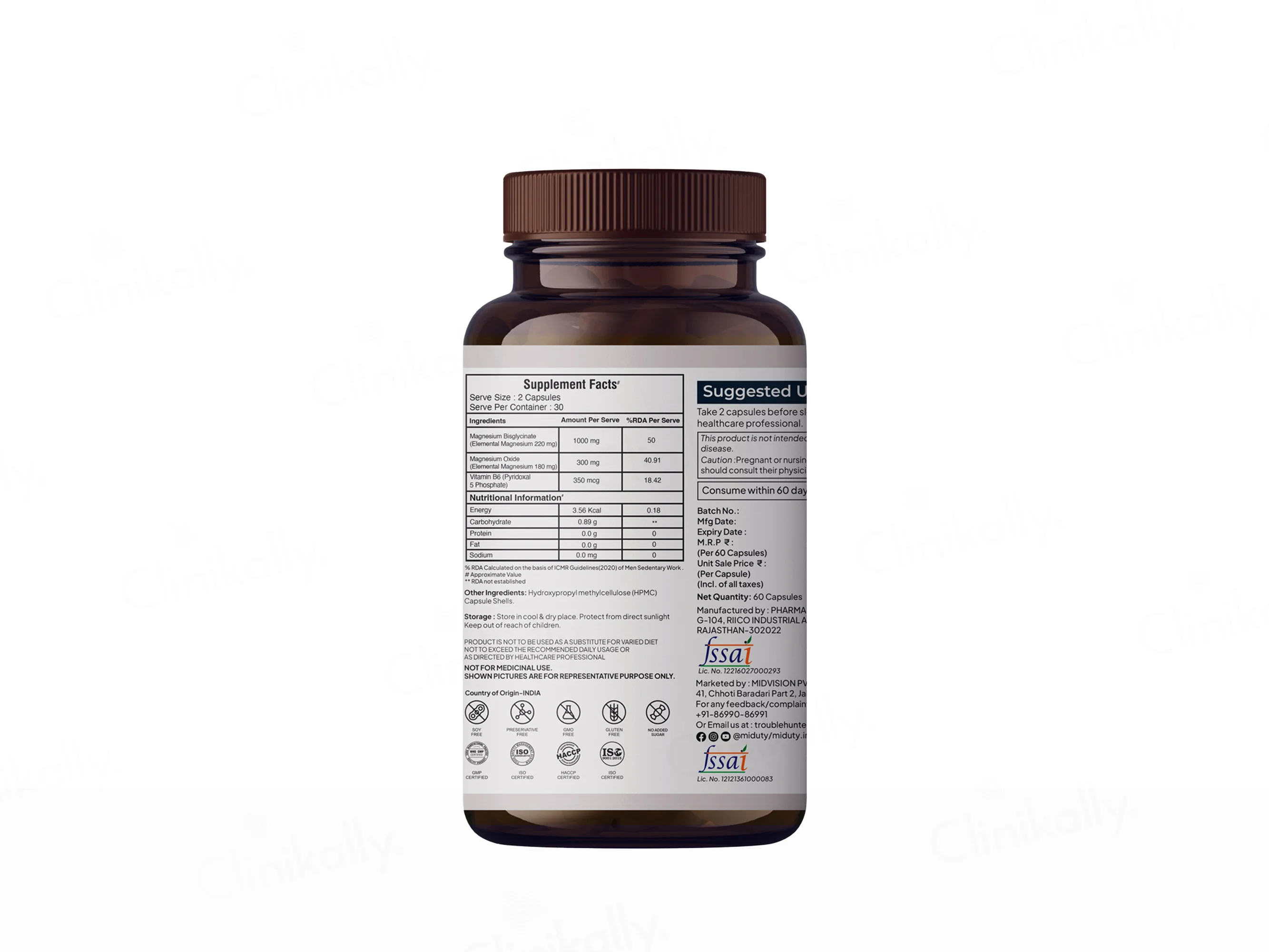 Miduty Chelated Magnesium Relax Capsule - Image 8