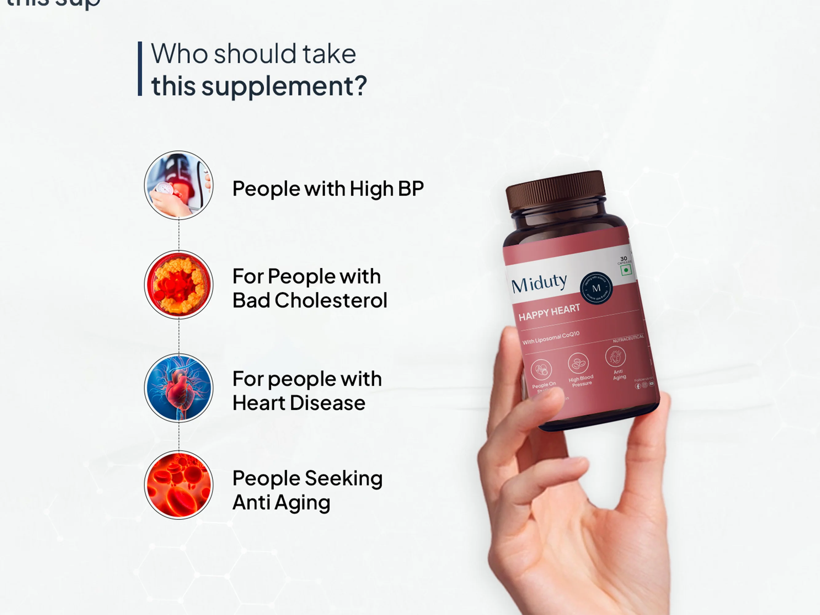 Miduty Happy Heart With Liposomal CoQ10 Capsule - Image 4