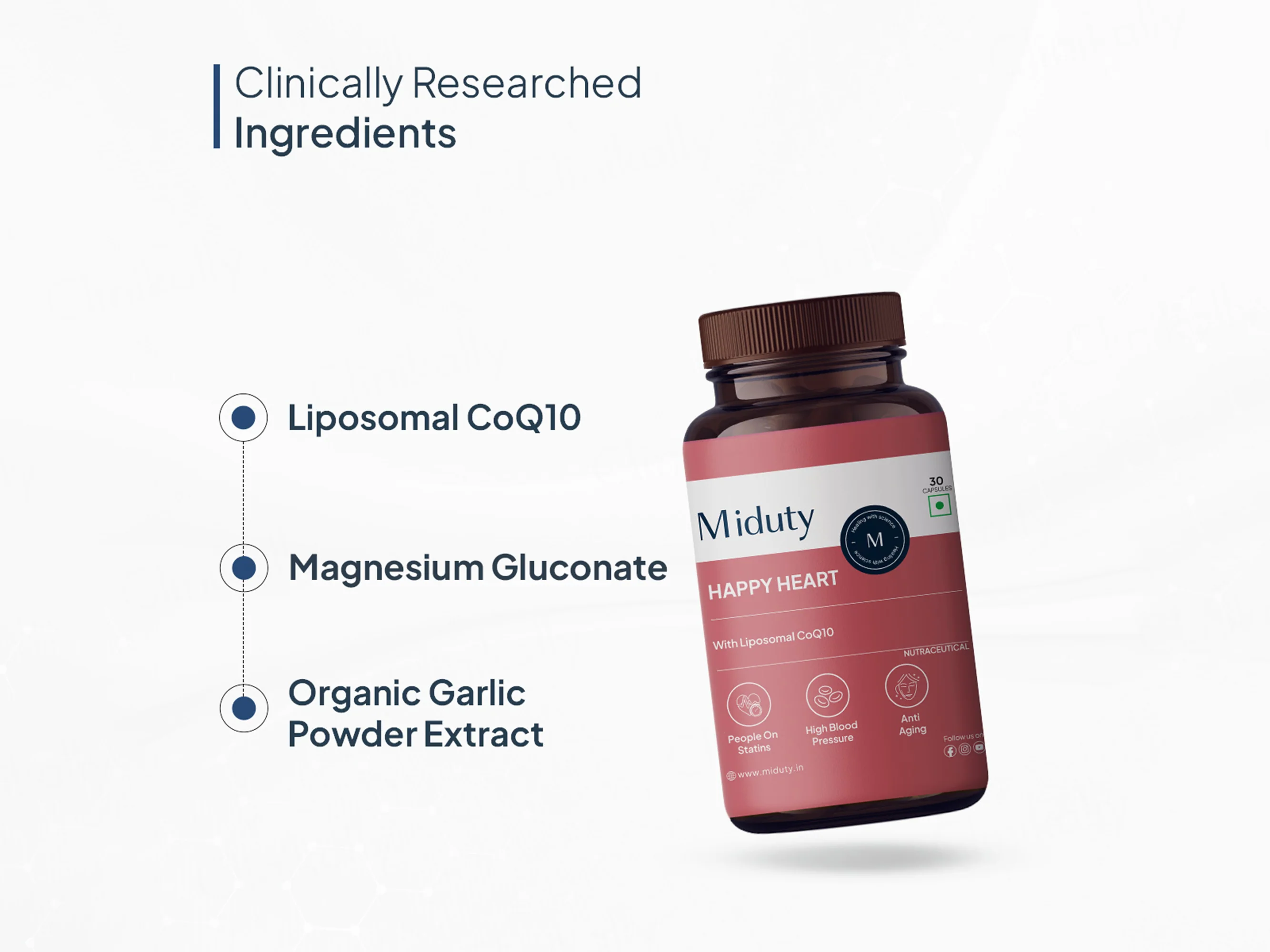 Miduty Happy Heart With Liposomal CoQ10 Capsule - Image 5
