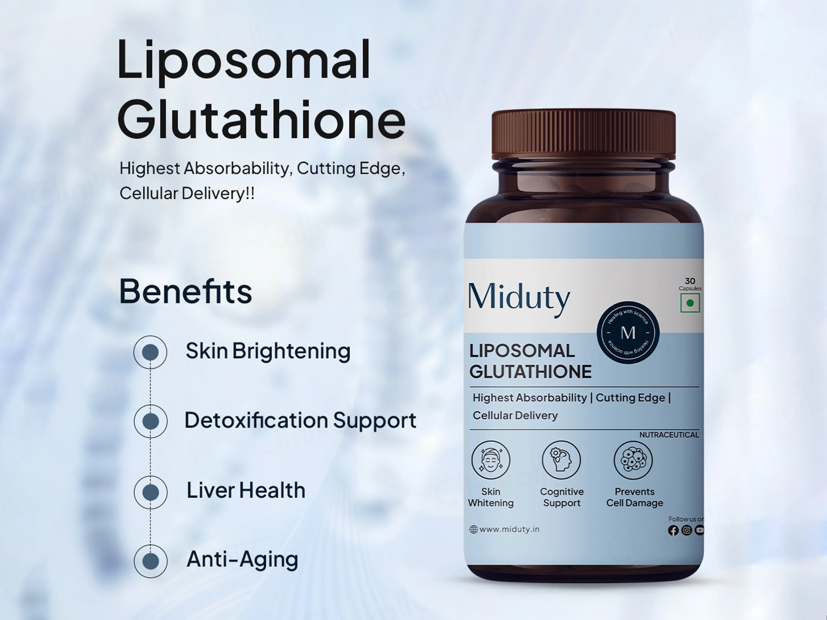 Miduty Liposomal Glutathione Capsule - Image 3