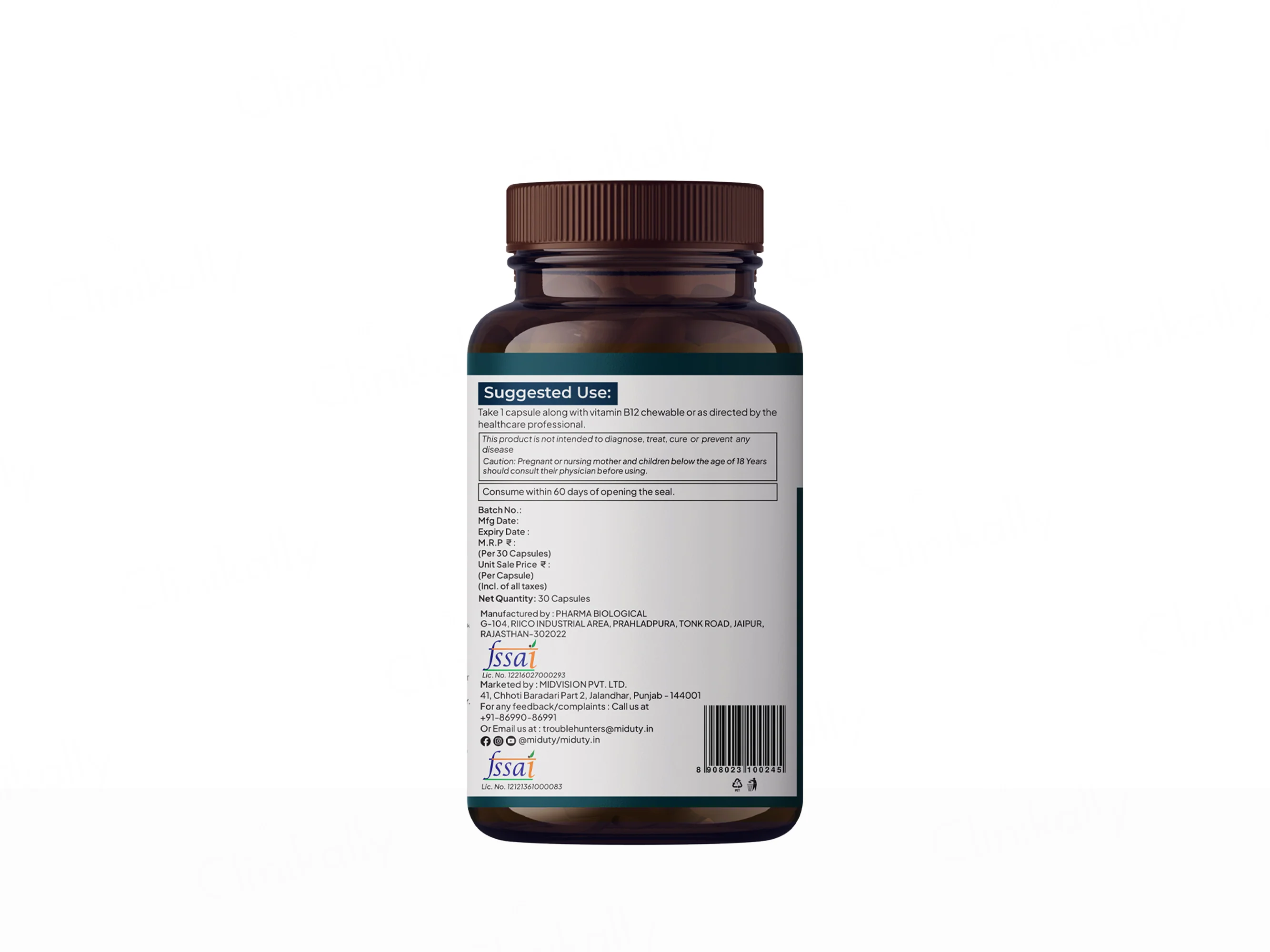 Miduty Nerve Pain Relief 40X Powerful Alpha Lipoic Acid Capsule - Image 3