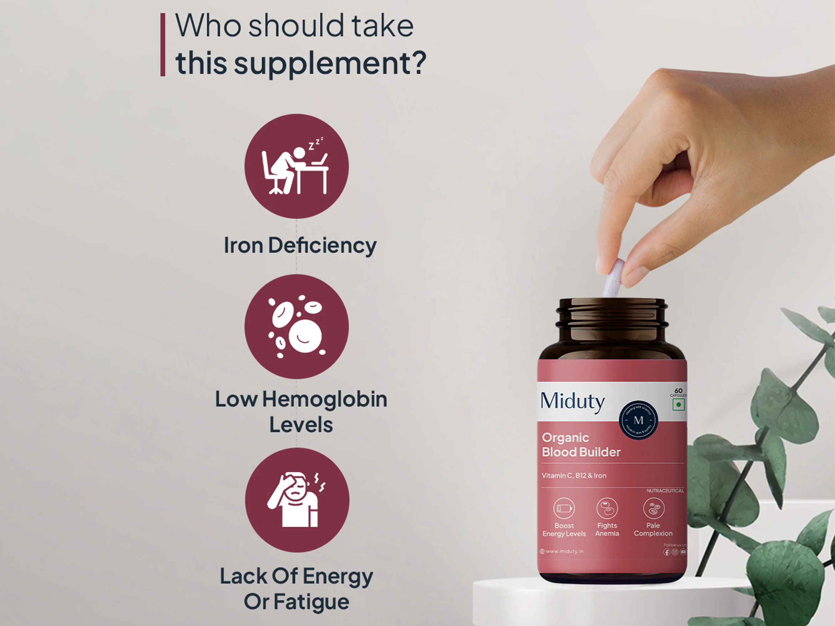 Miduty Organic Blood Builder Capsule - Image 4