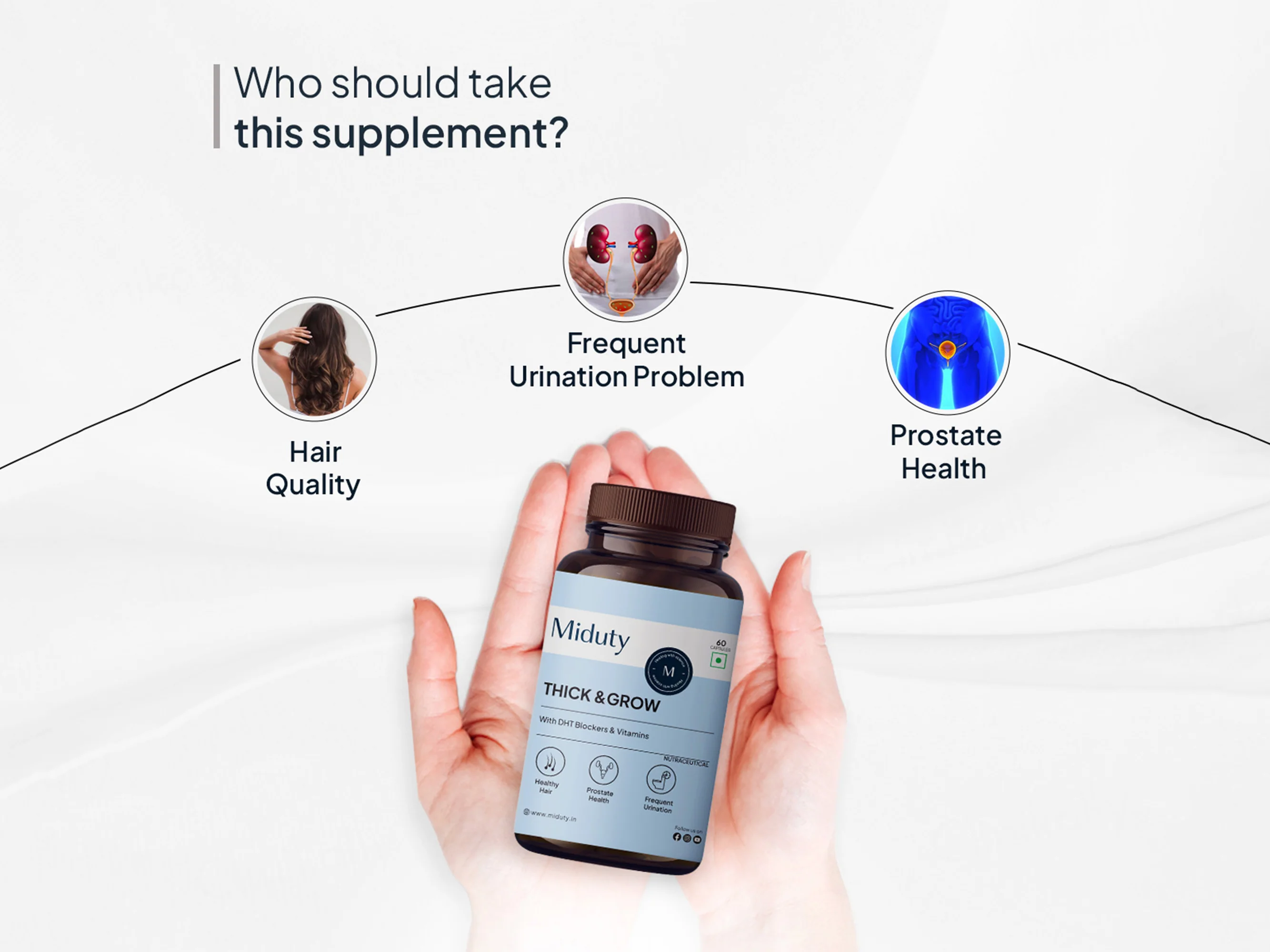 Miduty Thick & Grow With DHT Blockers & Vitamins Capsule - Image 5