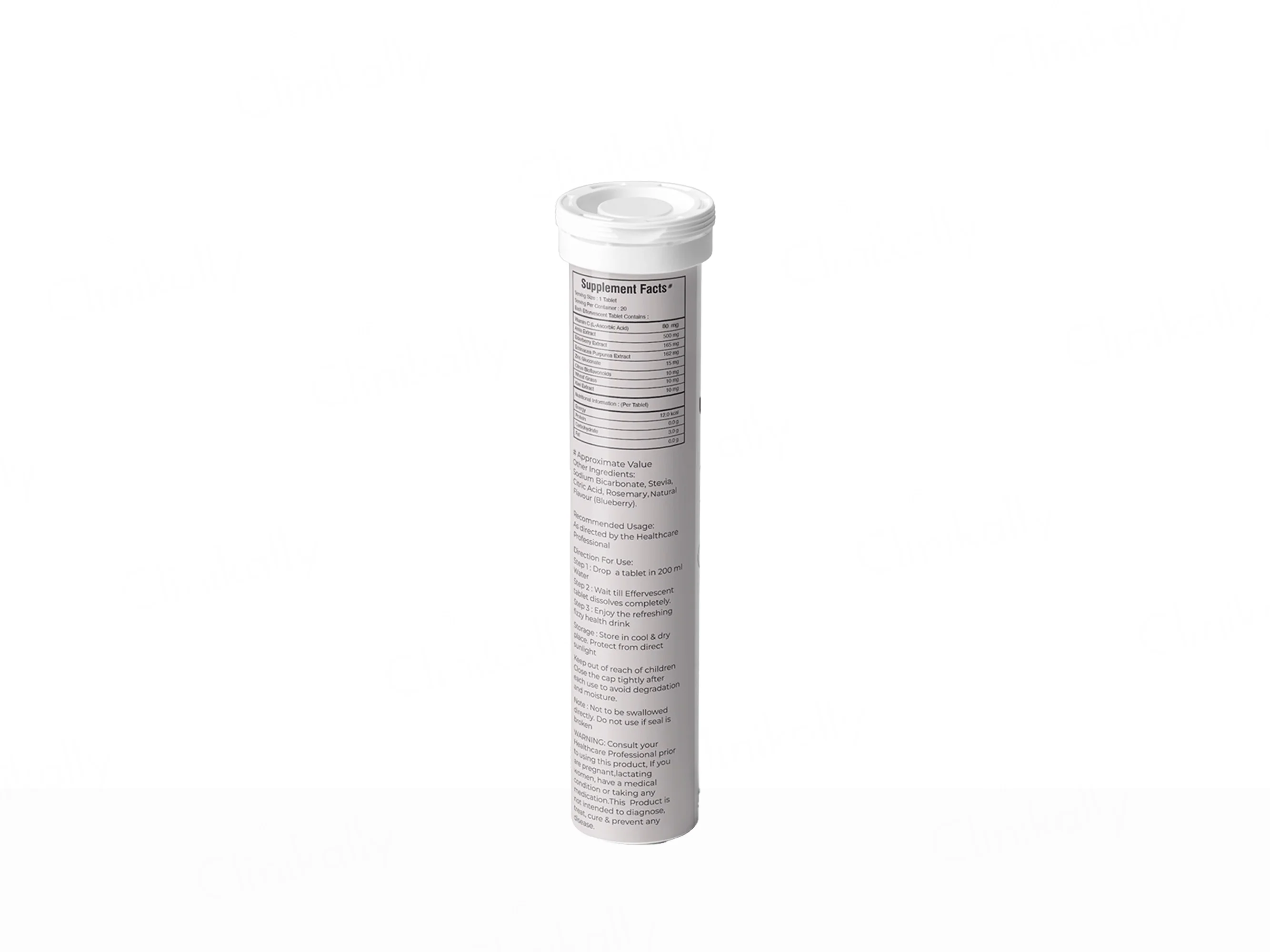 Miduty Ultimate Defence With Zinc, Vitamin C & Herbs Effervescent Tablet - Blueberry Flavour - Image 3