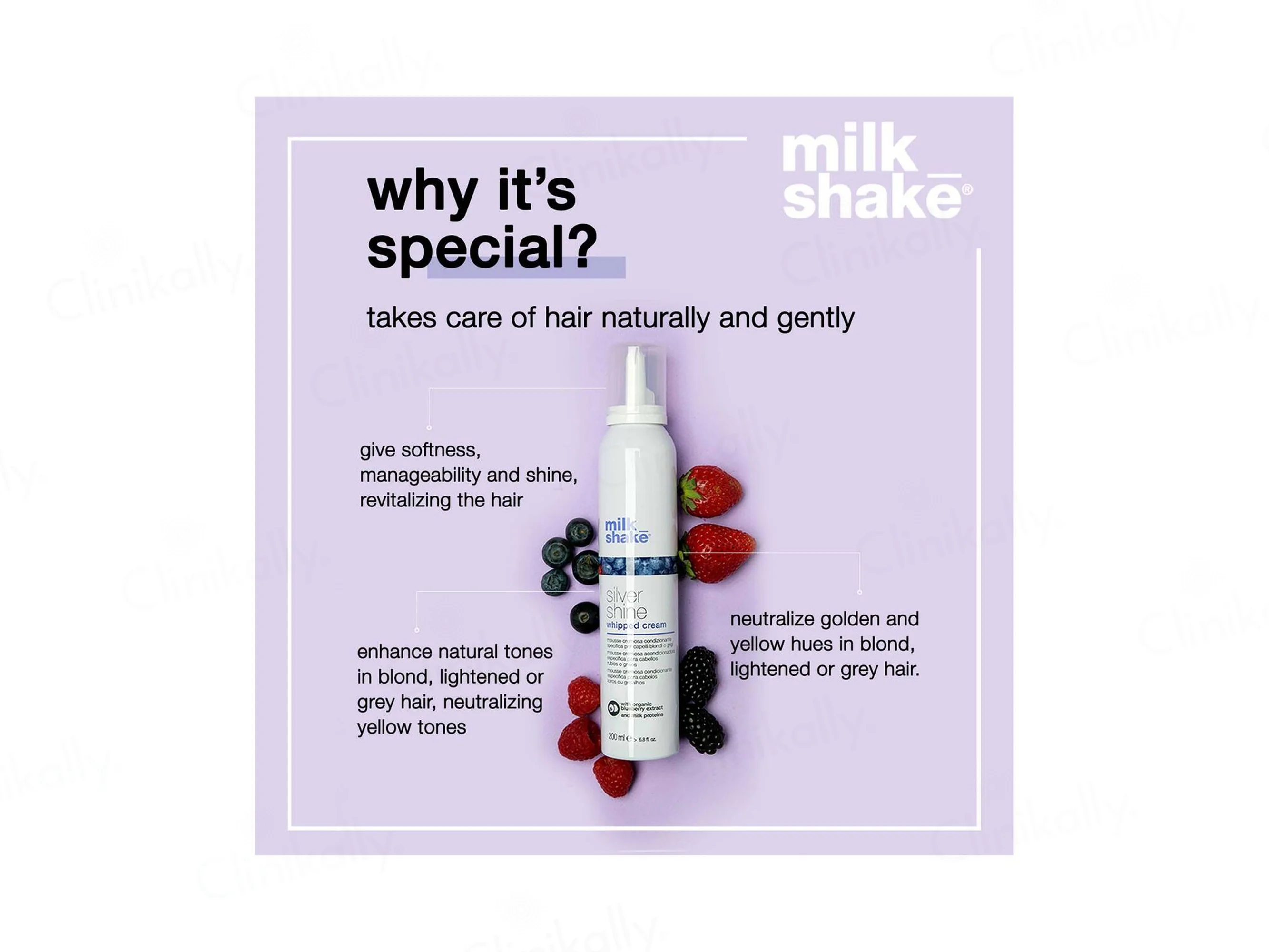 Milk Shake Silver Shine Whipped Cream For Blond & Grey Hair - Image 3