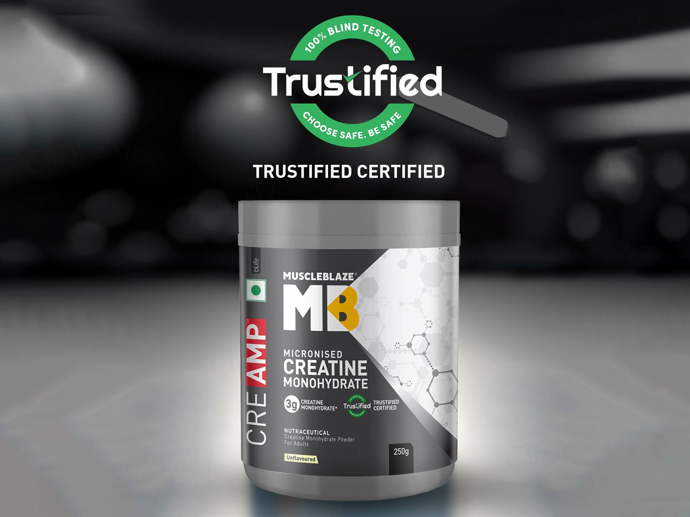MuscleBlaze CreAMP Micronised Creatine Monohydrate Nutraceutical Powder - Unflavoured - Image 10