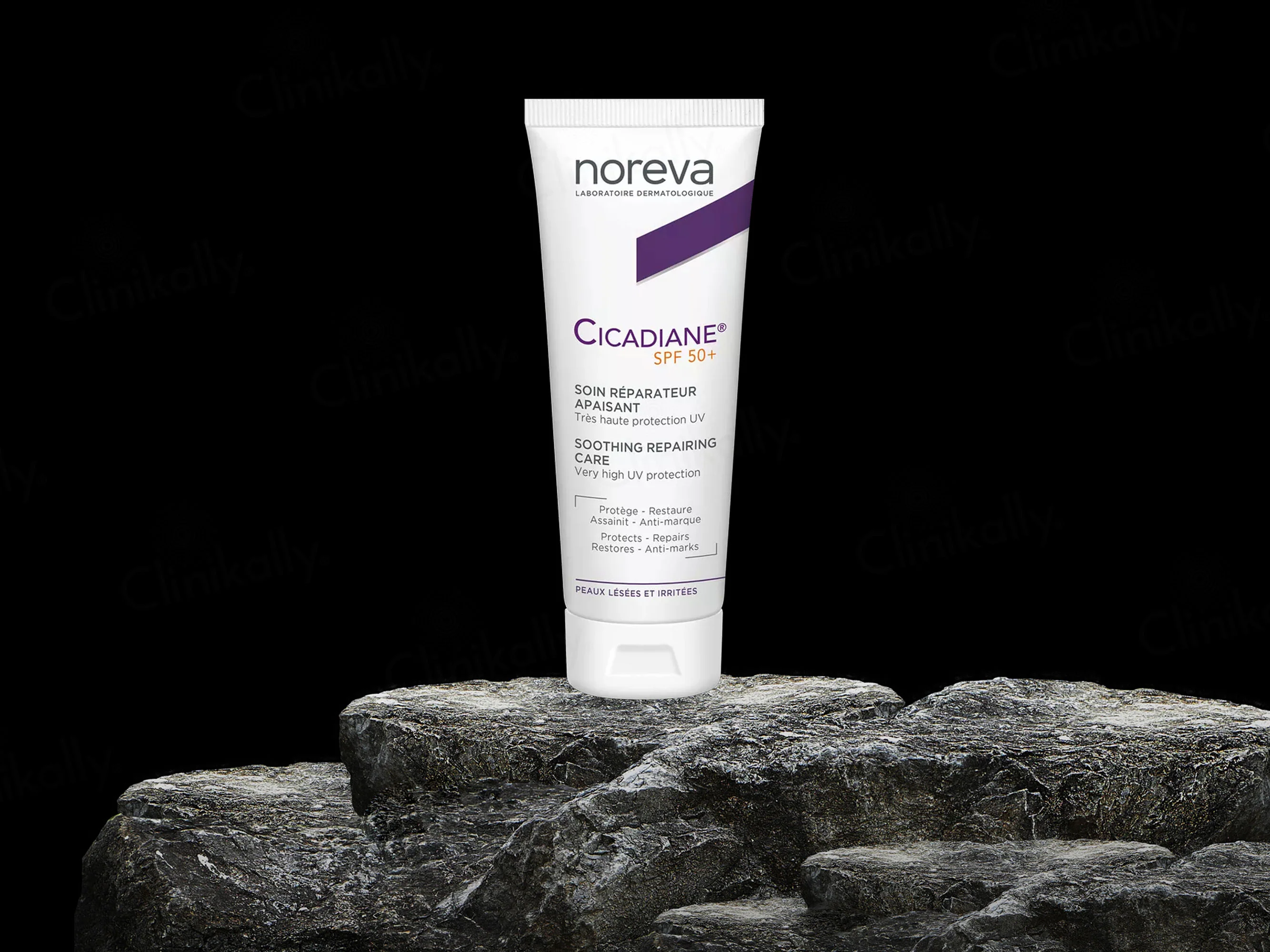 Noreva Cicadiane Soothing Repairing Face & Body Care Sunscreen SPF 50+ - Image 2