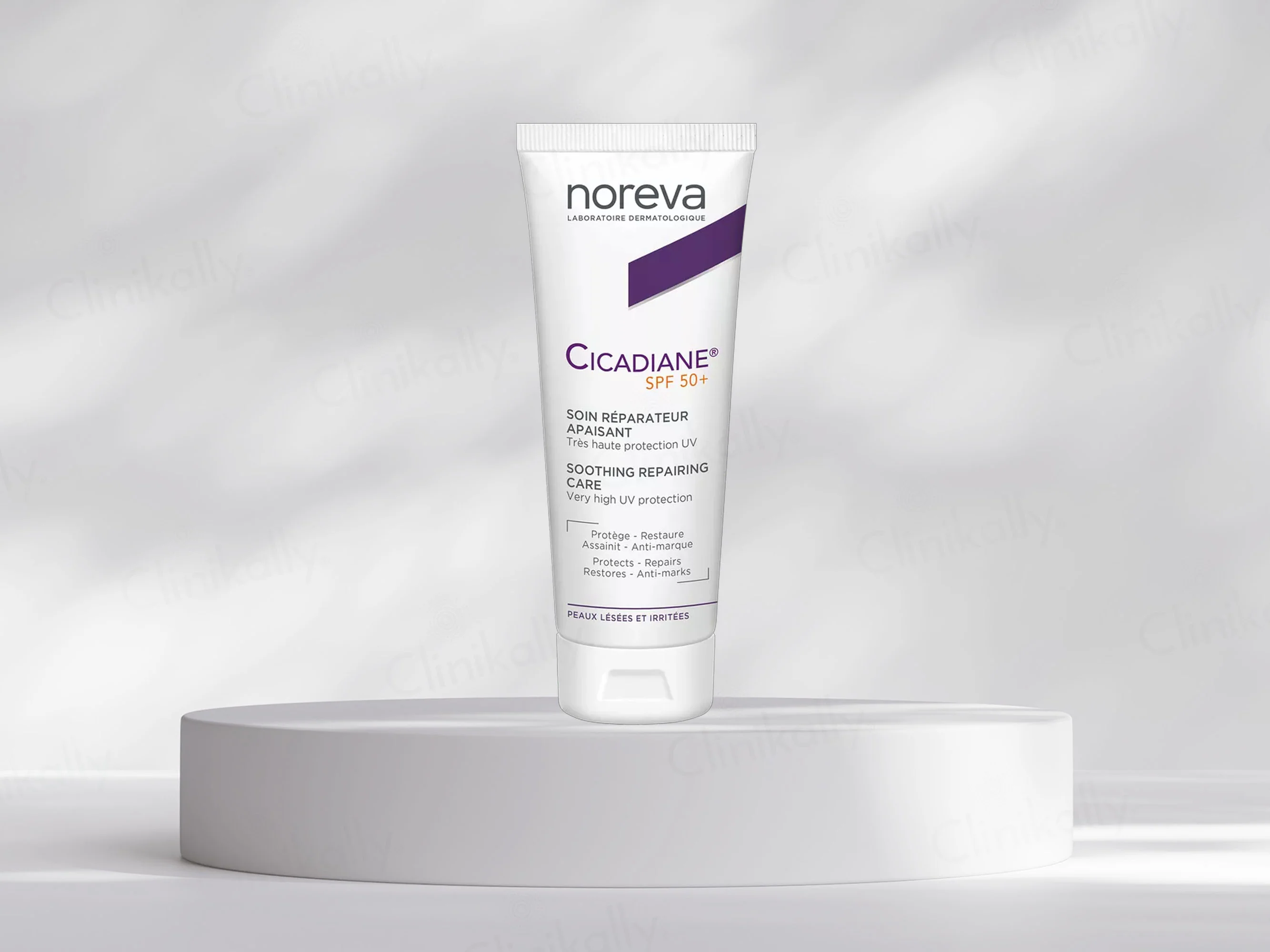 Noreva Cicadiane Soothing Repairing Face & Body Care Sunscreen SPF 50+ - Image 3