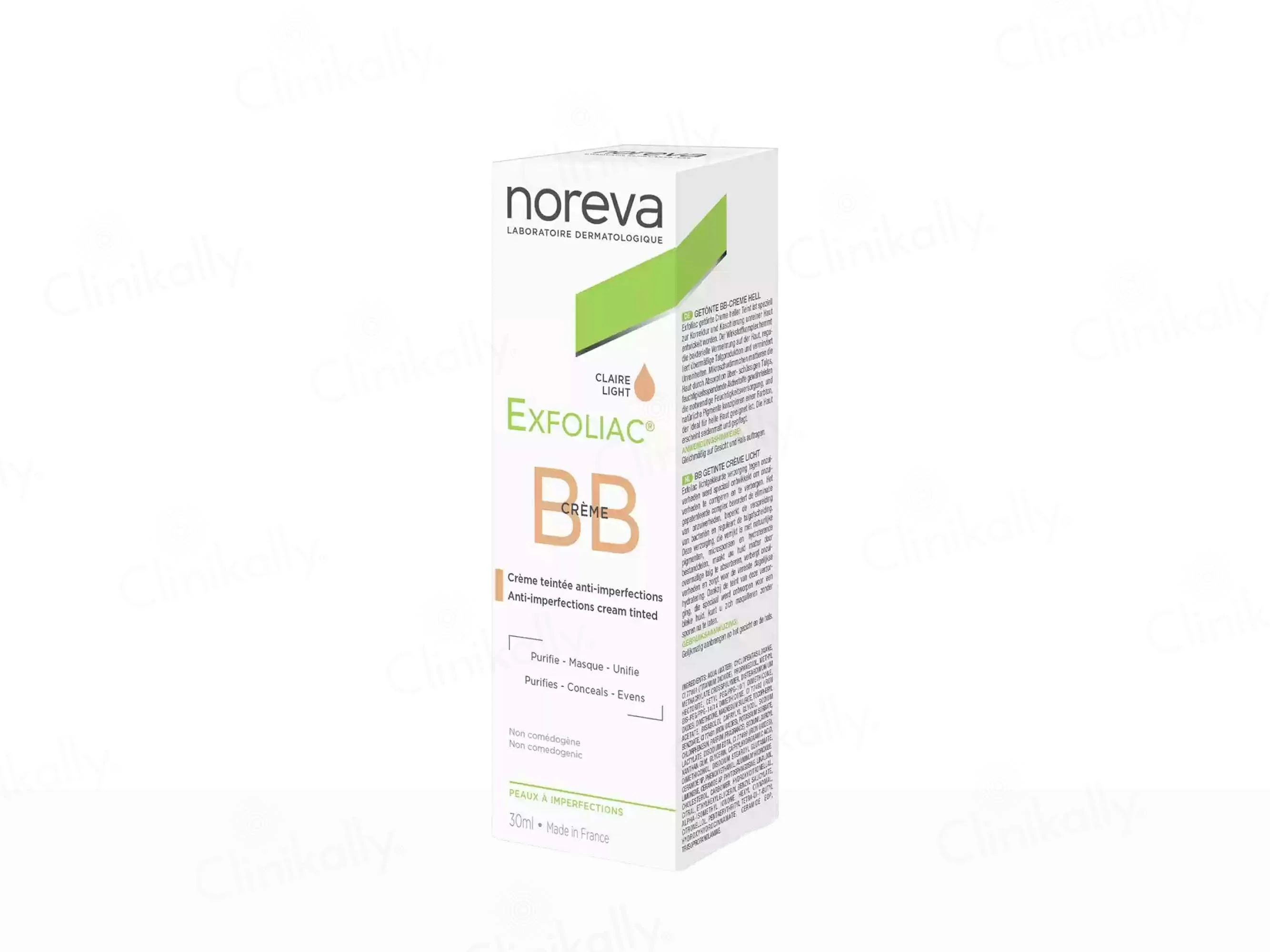 Noreva Exfoliac BB Anti-Imperfections Tinted Cream - Claire Light - Image 3