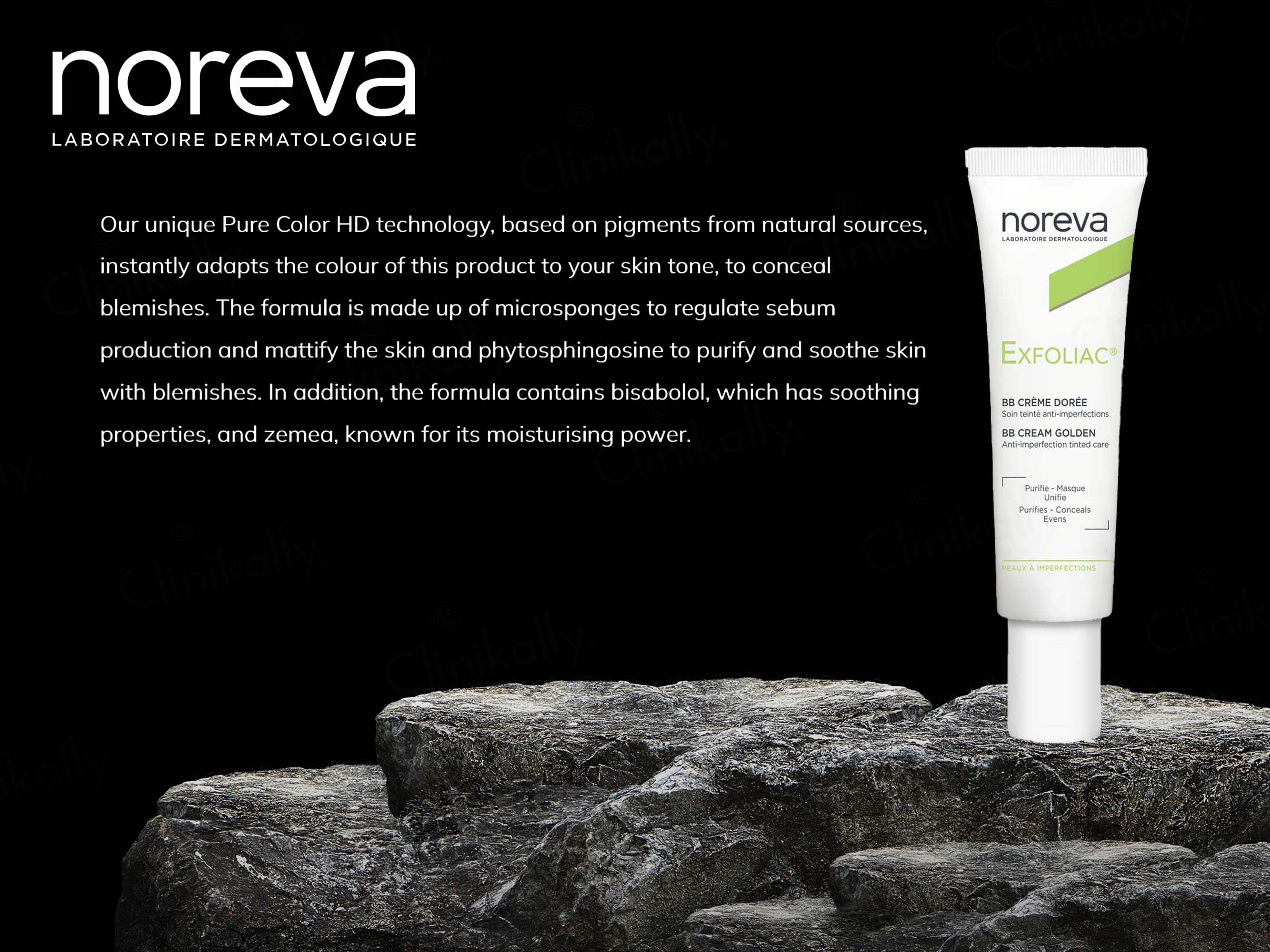 Noreva Exfoliac BB Anti-Imperfections Tinted Cream - Doree Golden - Image 2