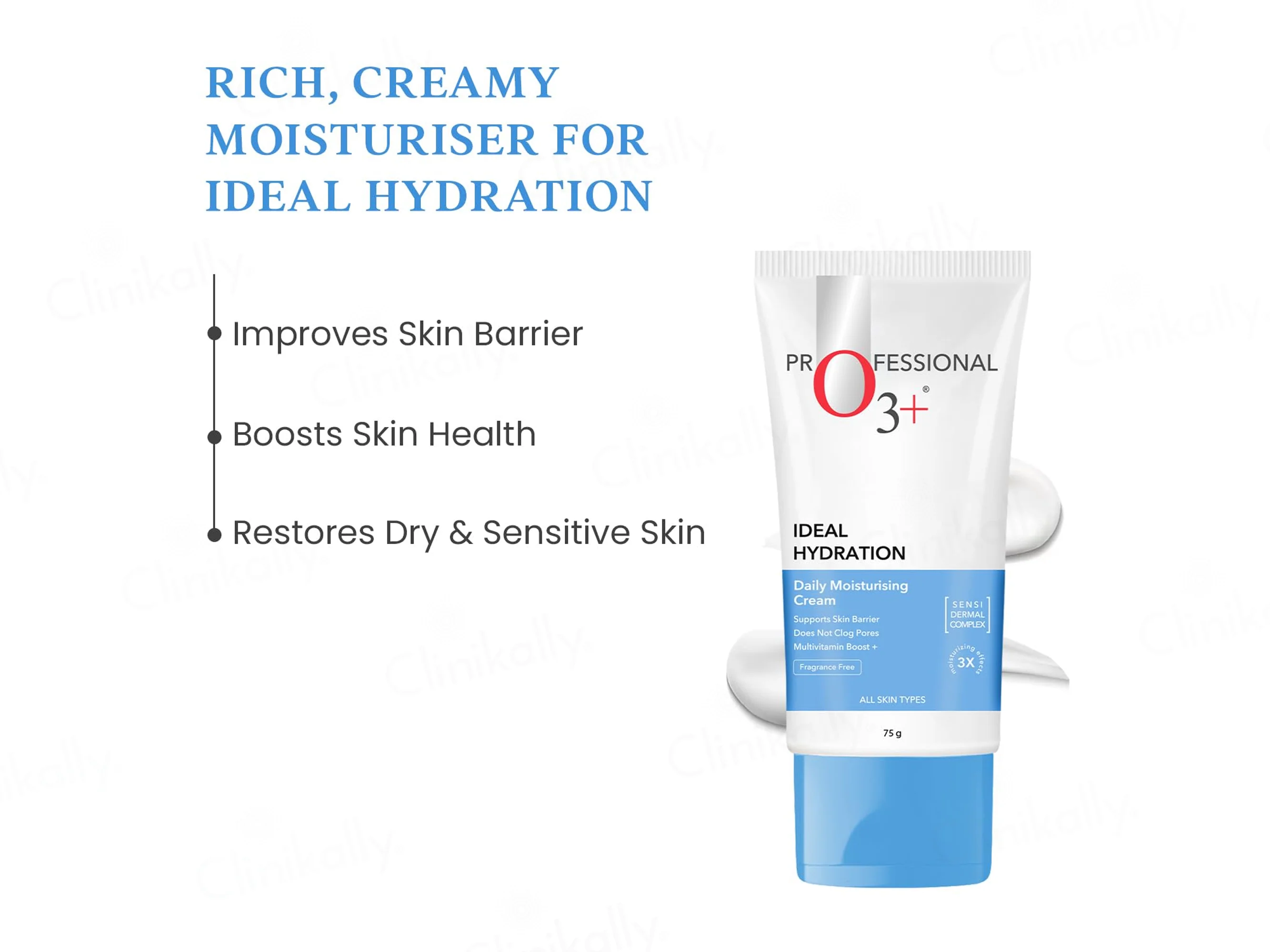 O3+ Ideal Hydration Barrier Repair Daily Moisturising Cream - Image 5