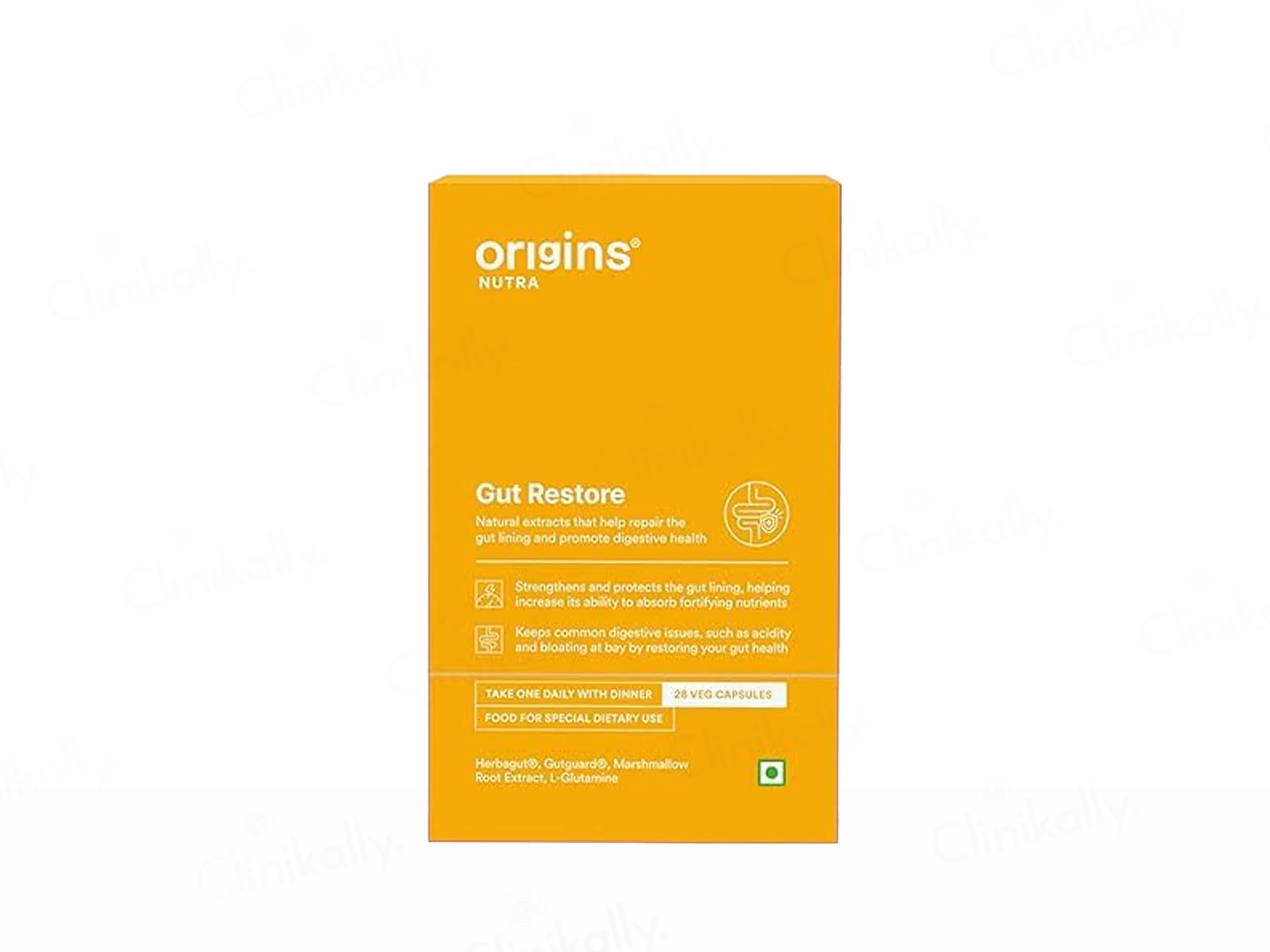 Origins Nutra Gut Restore Nutraceutical Veg Capsule