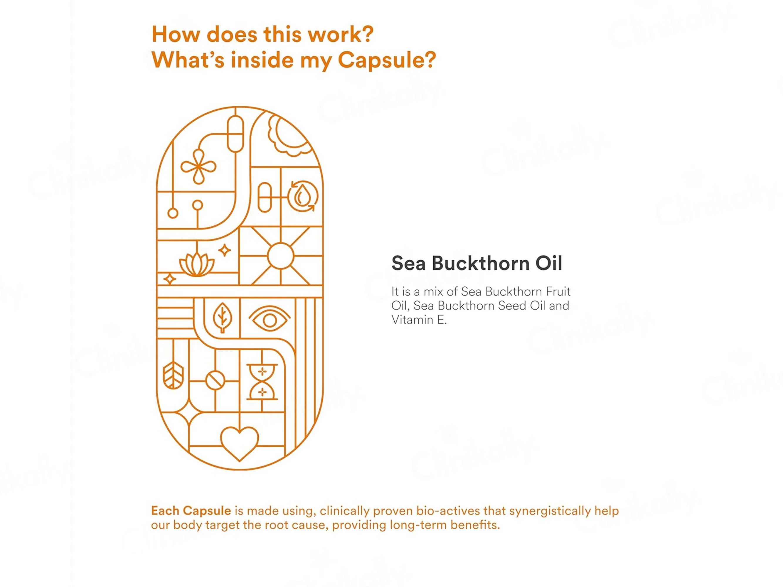 Origins Nutra Sea Buckthorn Oil 500mg Nutraceutical Veg Softgel Capsule - Image 4