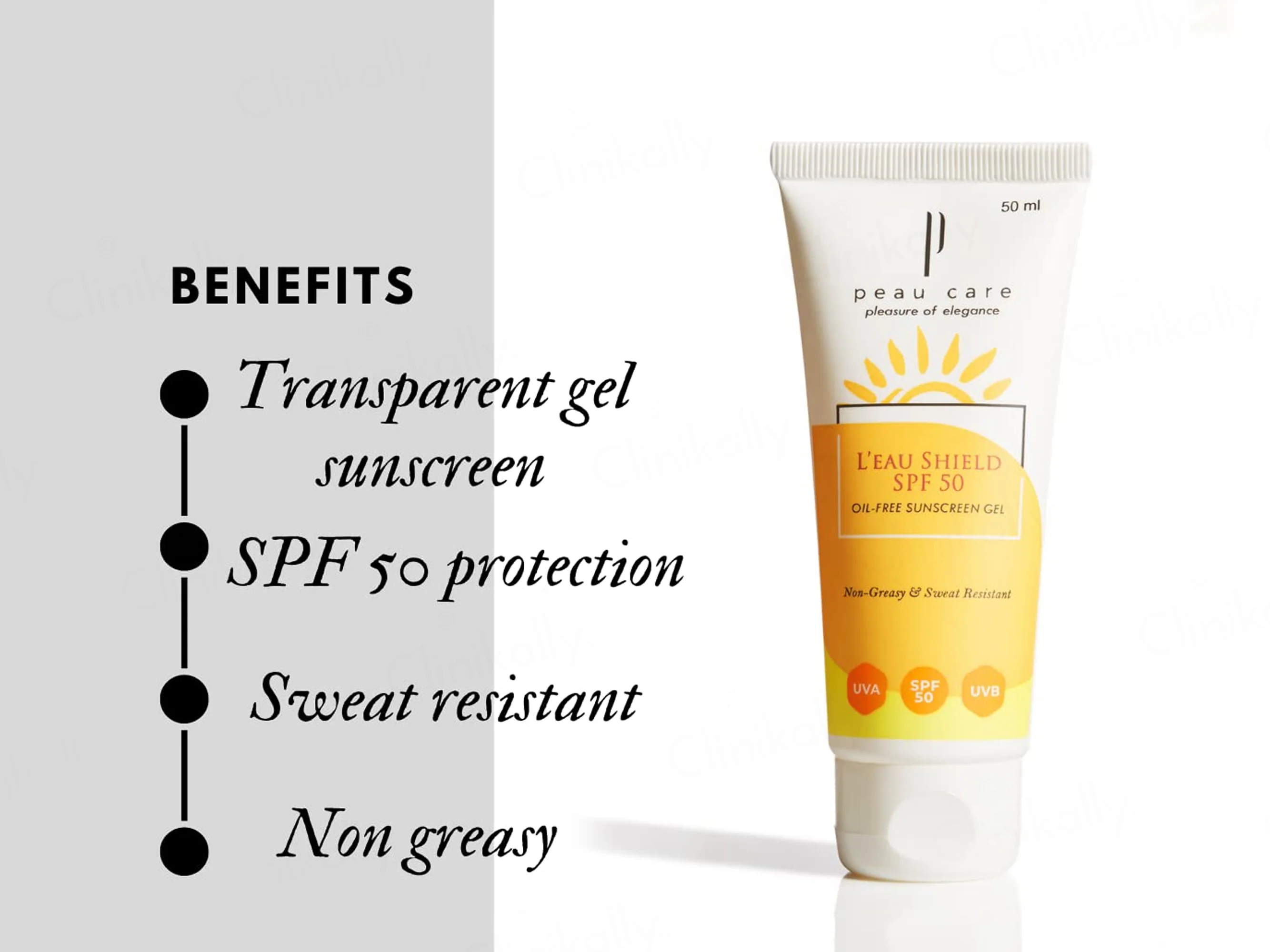Peau Care L'eau Shield Oil Free Sunscreen Gel SPF 50 - Image 4