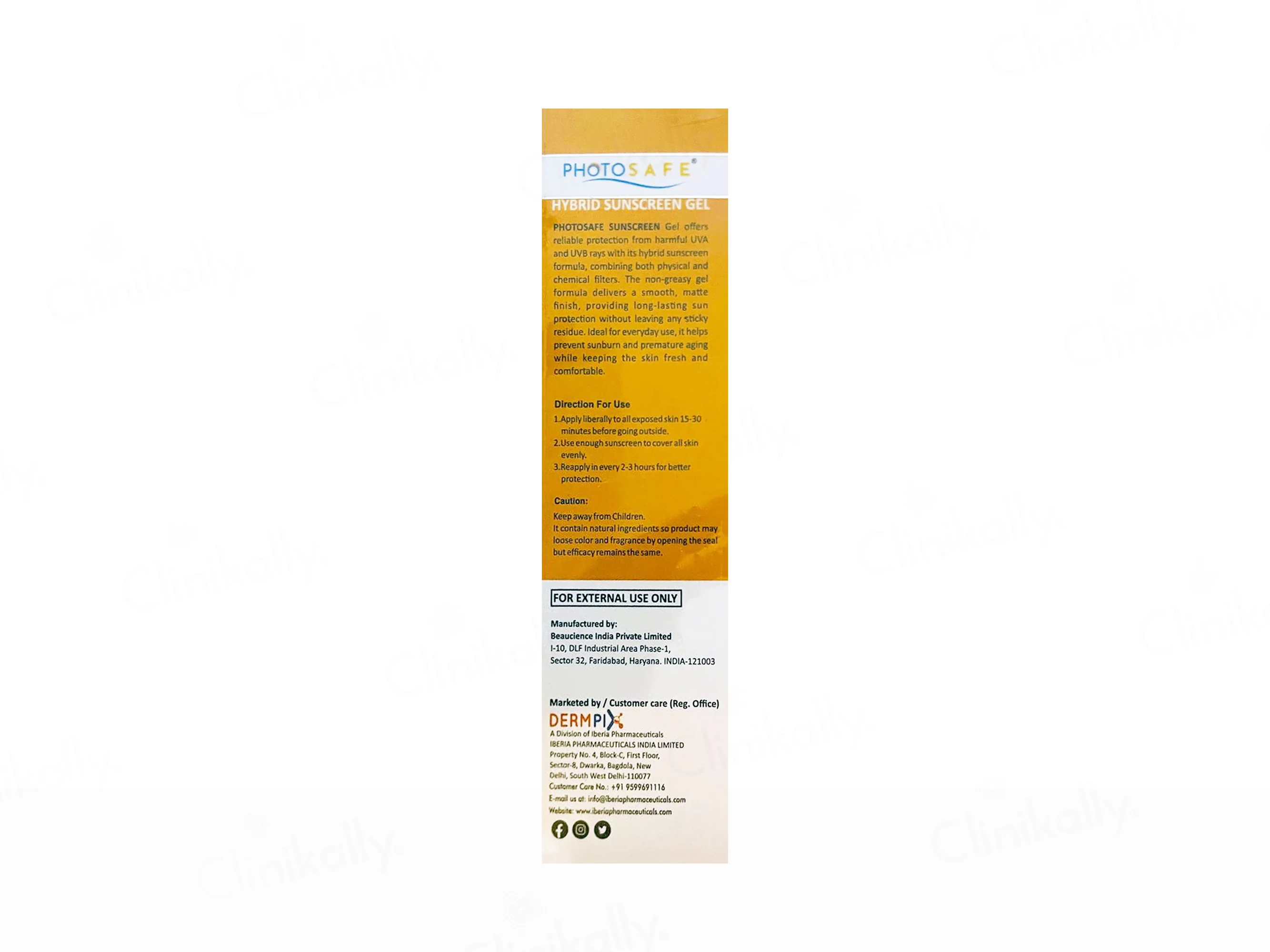 Photosafe Hybrid Broad Spectrum Sunscreen Gel SPF 50 PA++++ - Image 3