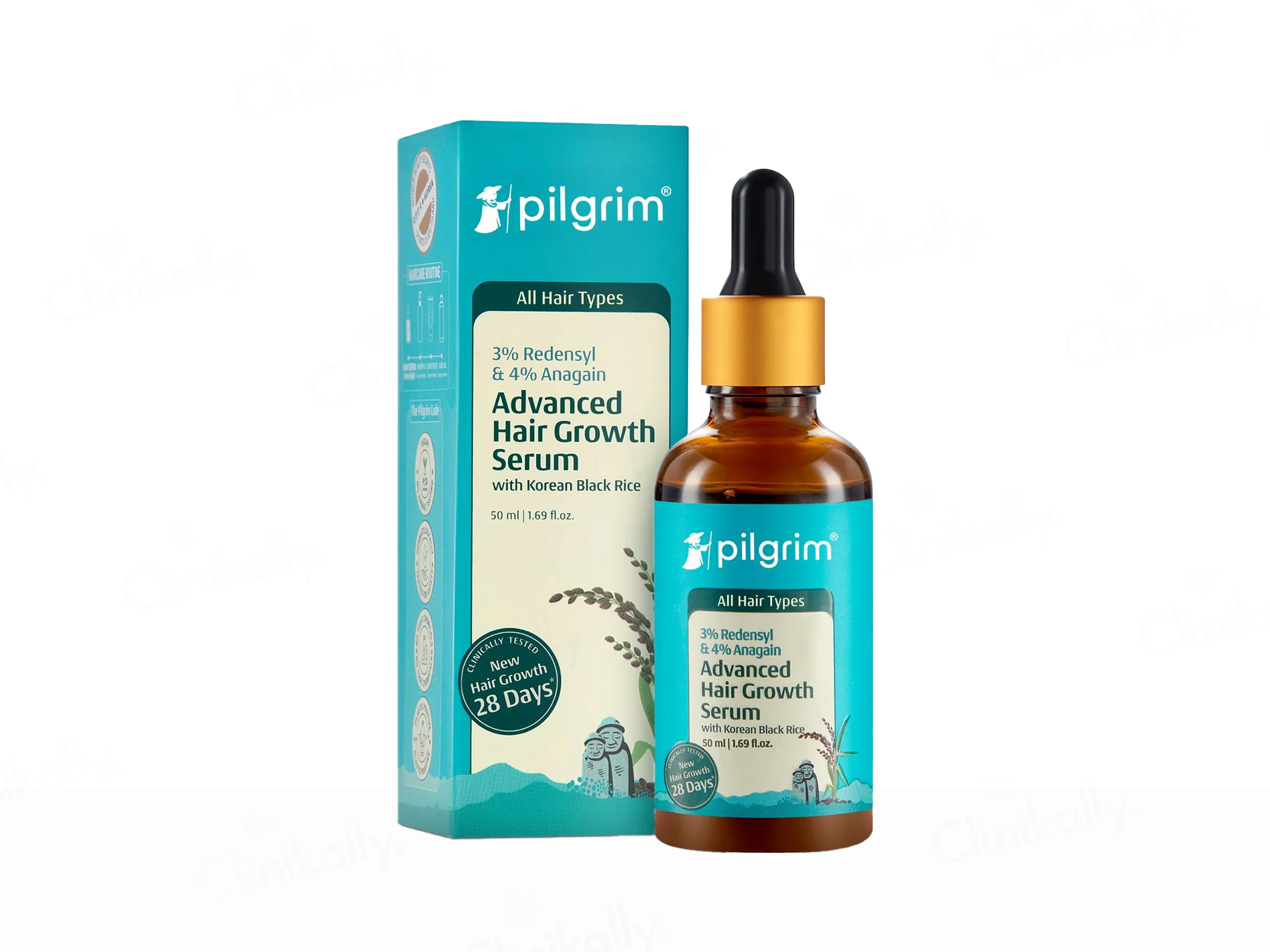 Pilgrim 3% Redensyl & 4% Anagain Advanced Hair Growth Serum With Korean Black Rice - Image 5