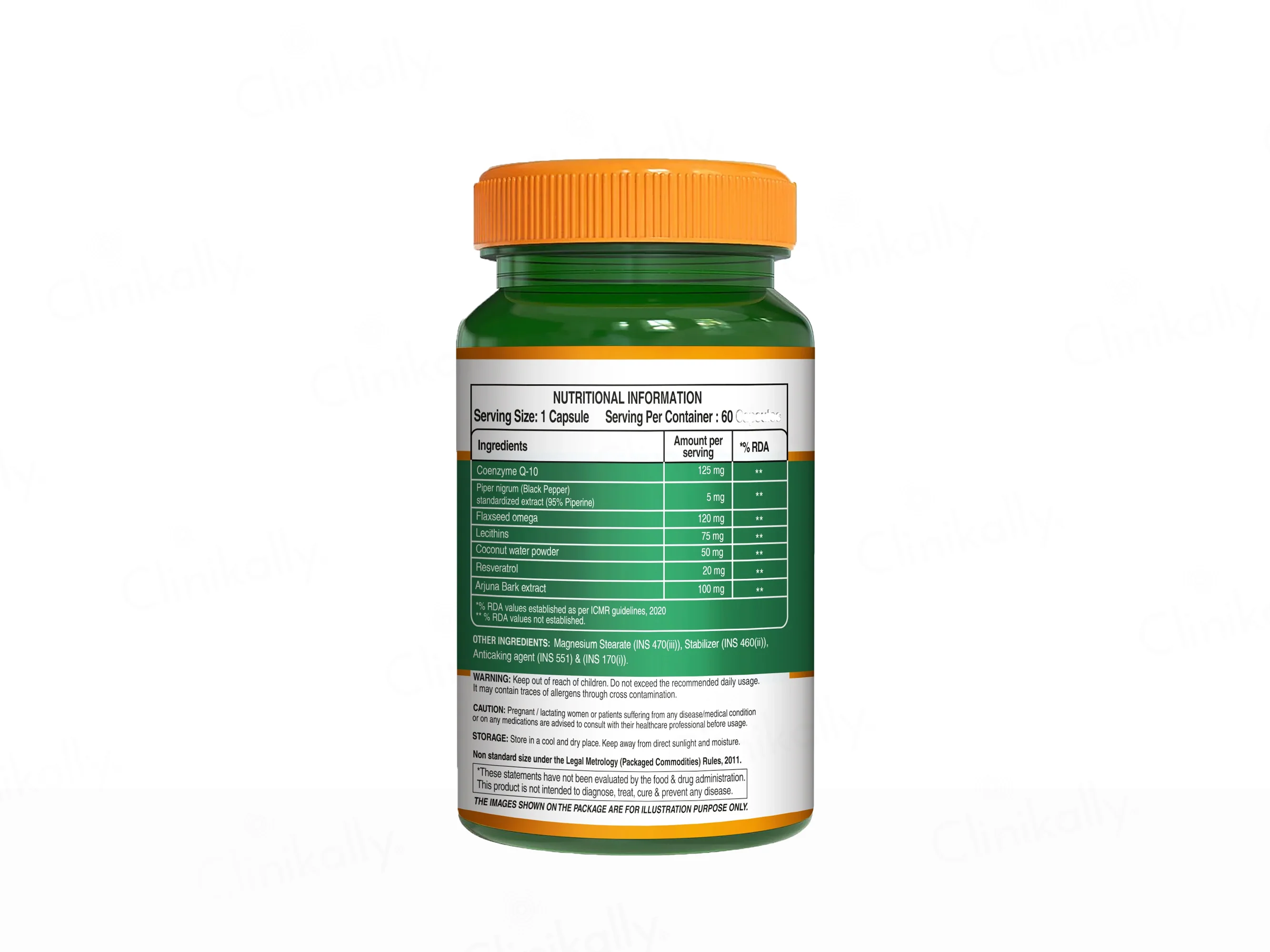 Pure Nutrition CoQ10 125mg With Piperine Veg Capsule - Image 6