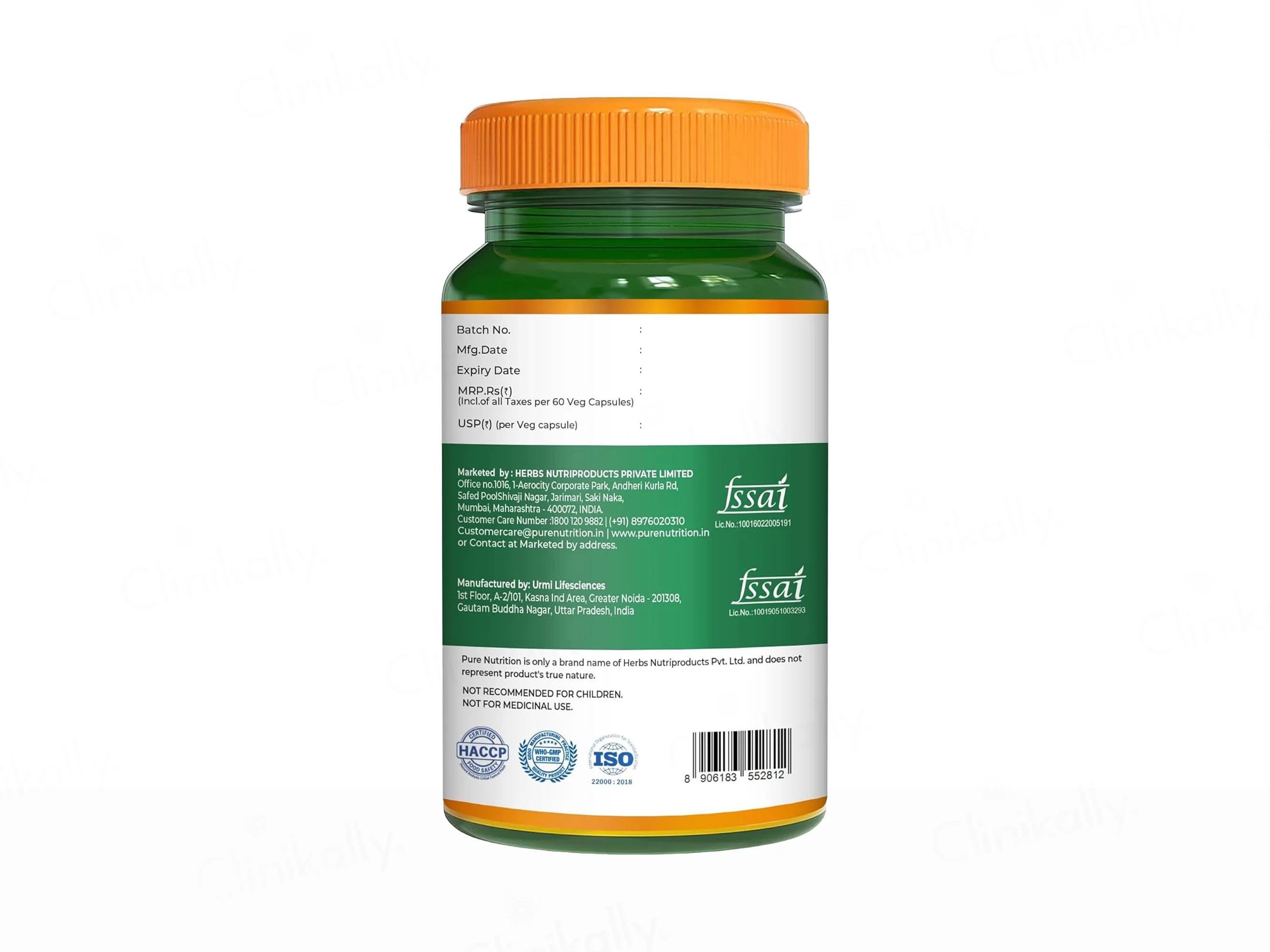 Pure Nutrition Eye Care+ With Lutein, Zeaxanthin, Vitamin A & Bilberry Veg Capsule - Image 7