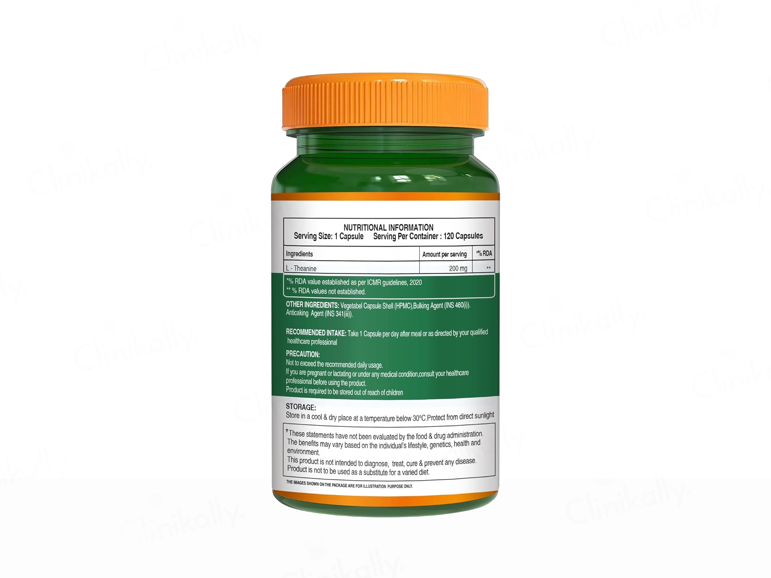 Pure Nutrition L-Theanine 200mg Veg Capsule - Image 8